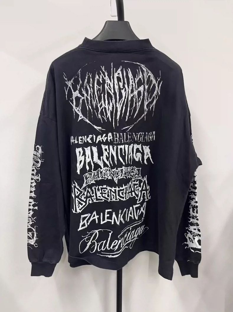 Balenciaga Balenciaga New Year Collection Letter Print Crew Neck Pull Size US S / EU 44-46 / 1 - 2 Thumbnail