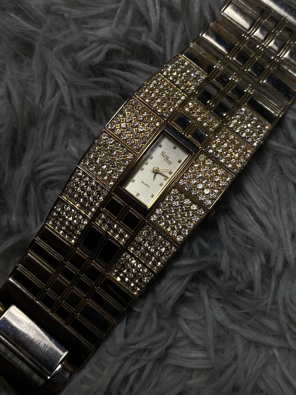 Japanese Brand Gold Crystal Bracelet Watch - Japanese Brand Size ONE SIZE - 11 Thumbnail