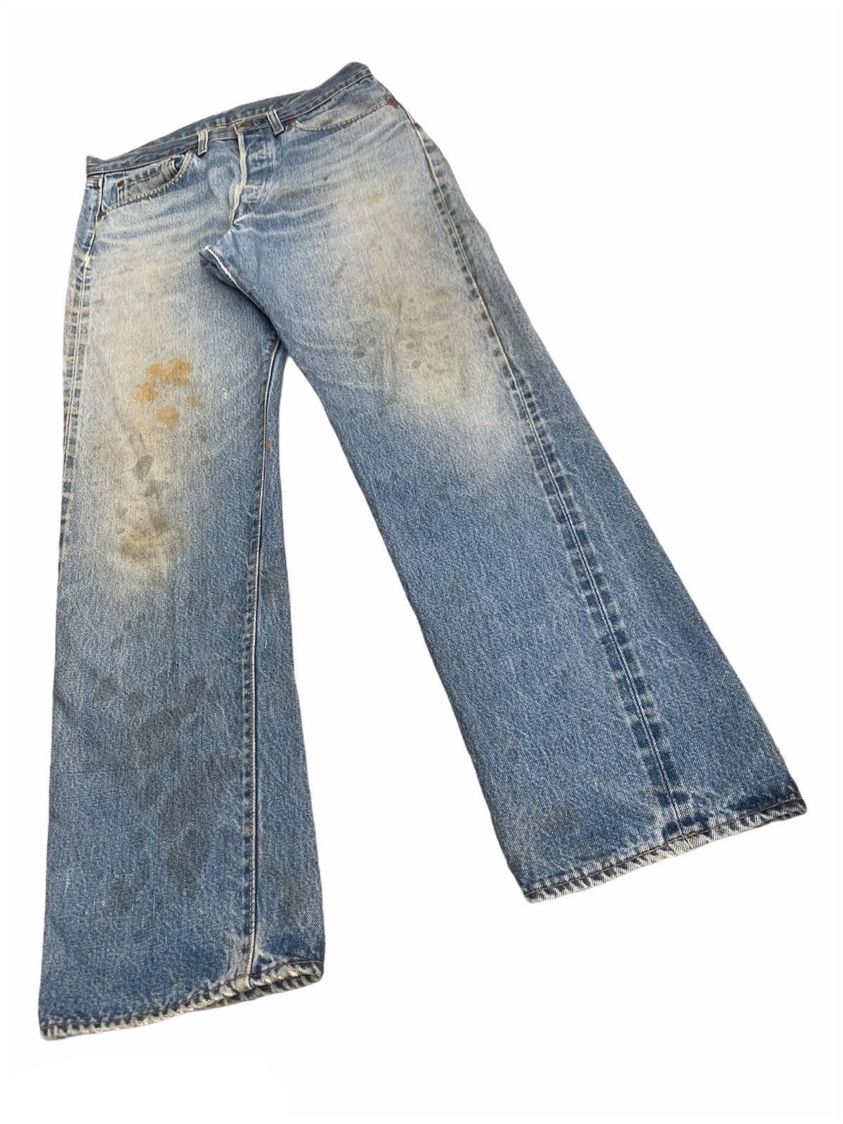 Levi's Vintage 80s Levi's 501 Selvedge Made in USA Distressed Denim Size US 33 - 8 Thumbnail