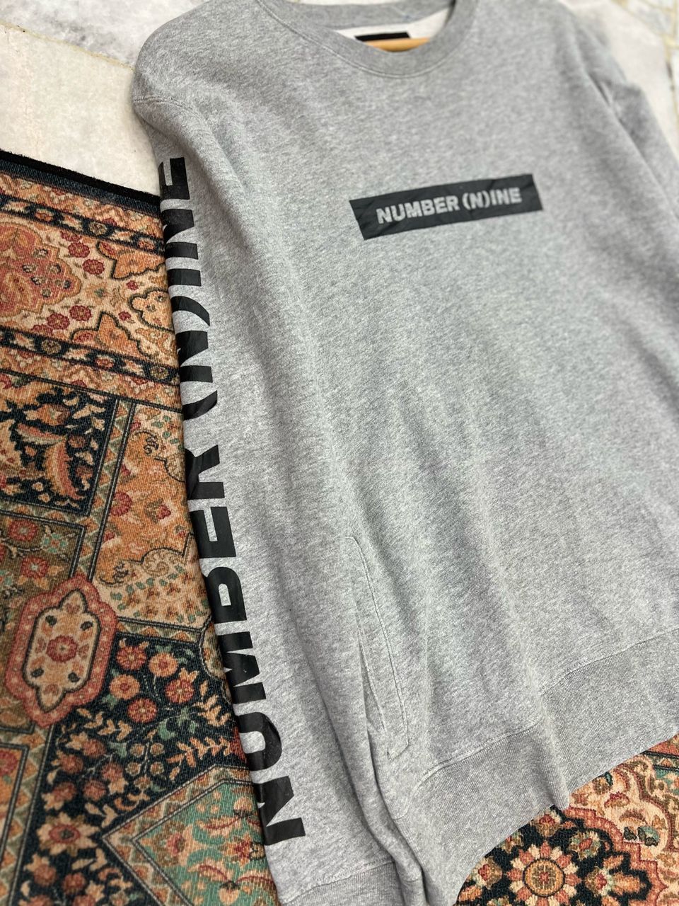 Number (N)ine × Yohji Yamamoto Number (nine) Sweatshirt Gray Colour Size US M / EU 48-50 / 2 - 6 Thumbnail