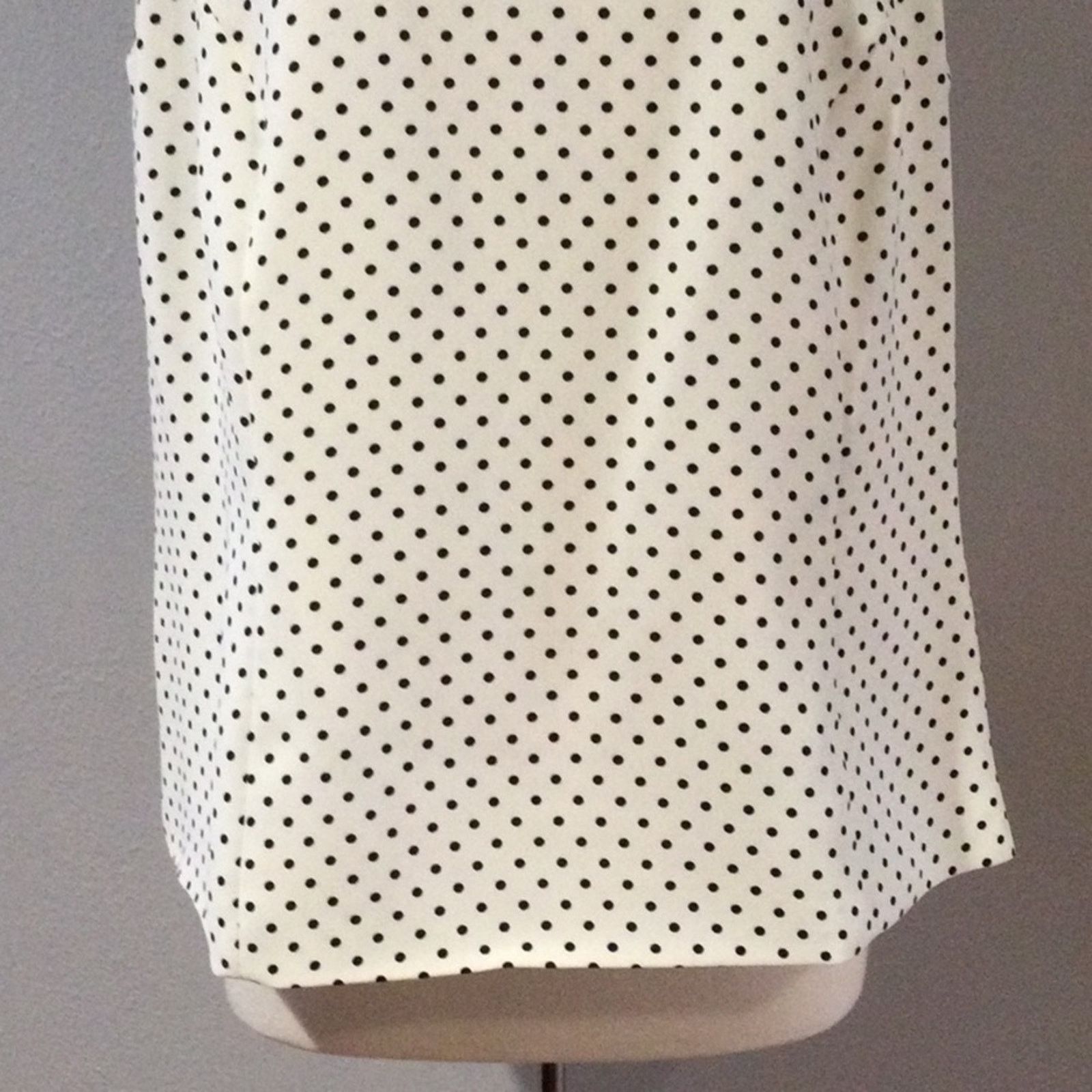 Other Jones Studio Separates White w/Black Polka-dots Top 16W NWT Size XXL / US 16-18 / IT 52-54 - 3 Thumbnail