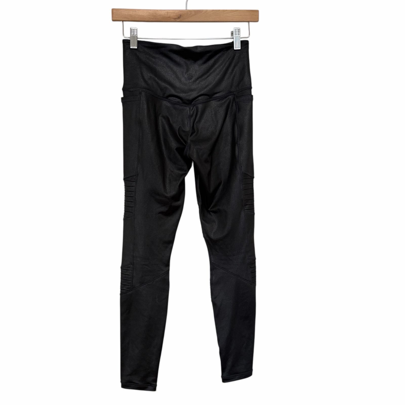 Athleta Athleta Black Inclination Moto Tights Leggings Sz XS Size 26" / US 2 / IT 38 - 5 Thumbnail