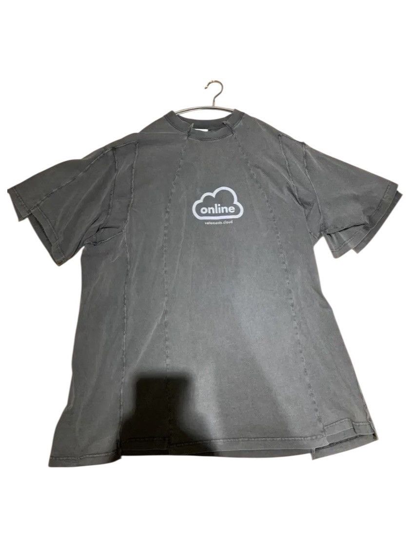 Vetements Vetements Online Cloud Cut Up T-Shirt Size US S / EU 44-46 / 1 - 2 Thumbnail