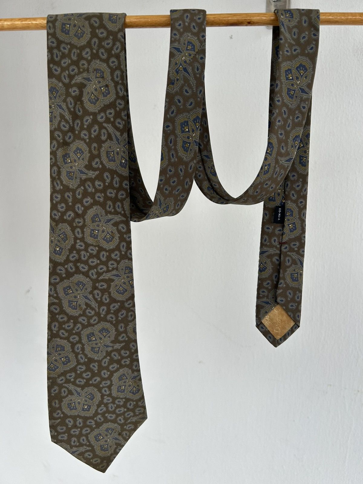 Christian Dior Monsieur Dior Paisley Vintage Tie Size ONE SIZE - 1 Thumbnail