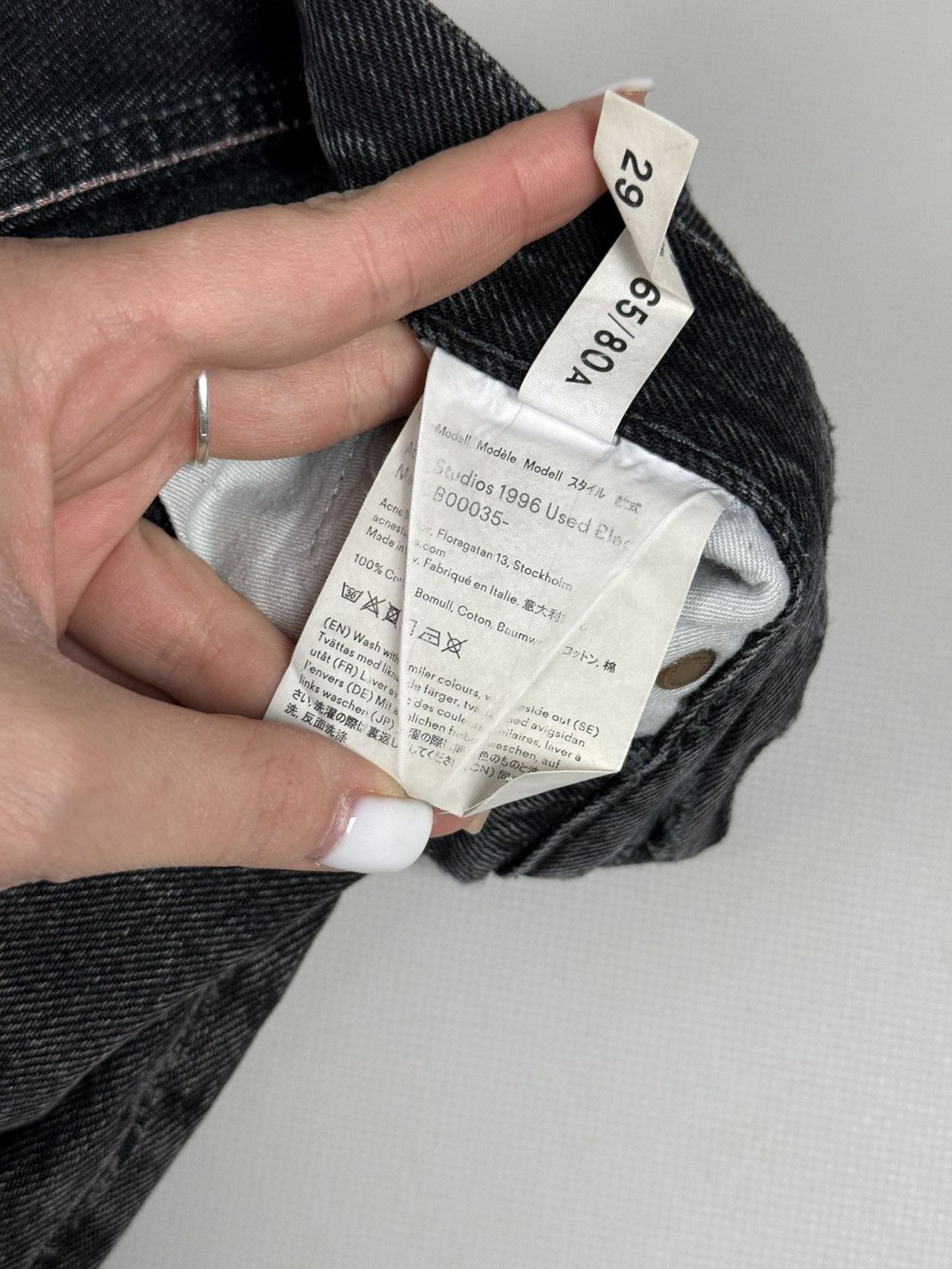 Acne Studios Acne Studios Bla Konst 1996 Used Distressed Denim Jeans Size US 29 - 15 Thumbnail
