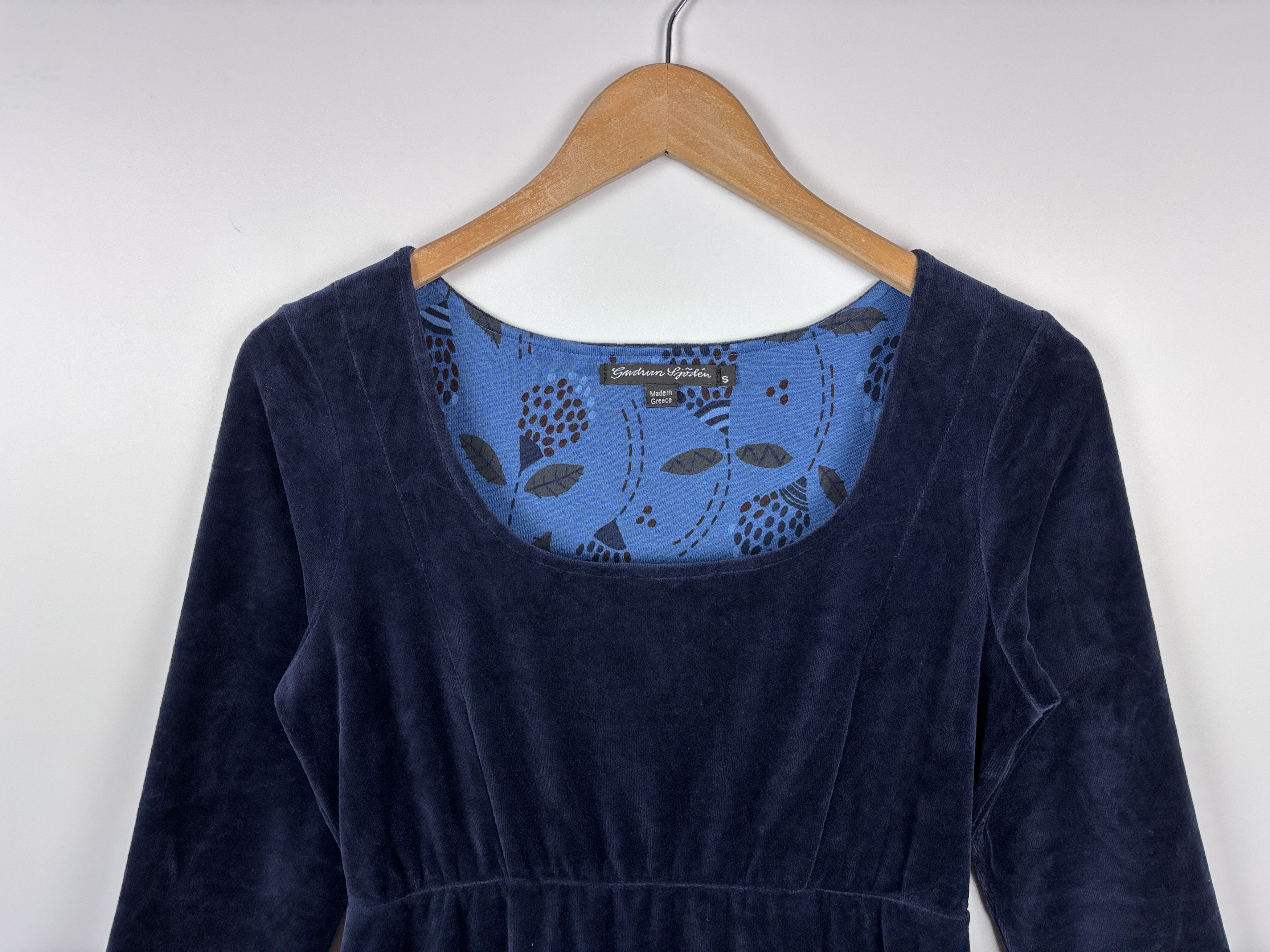 Gudrun Sjoden Gudrun Sjoden Velour Dress Blue Size S Size S / US 4 / IT 40 - 2 Thumbnail