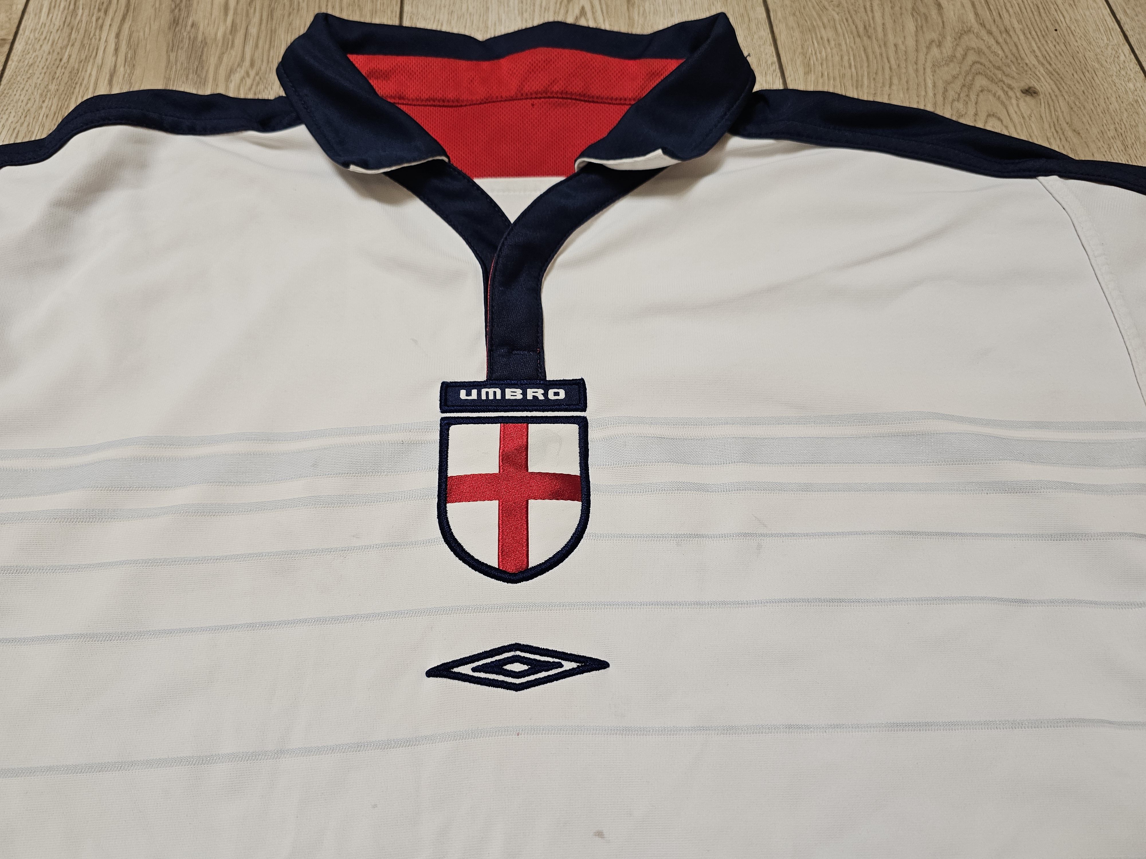 Vintage ENGLAND 2003 2005 HOME FOOTBALL SHIRT SOCCER JERSEY Size US XL / EU 56 / 4 - 6 Thumbnail