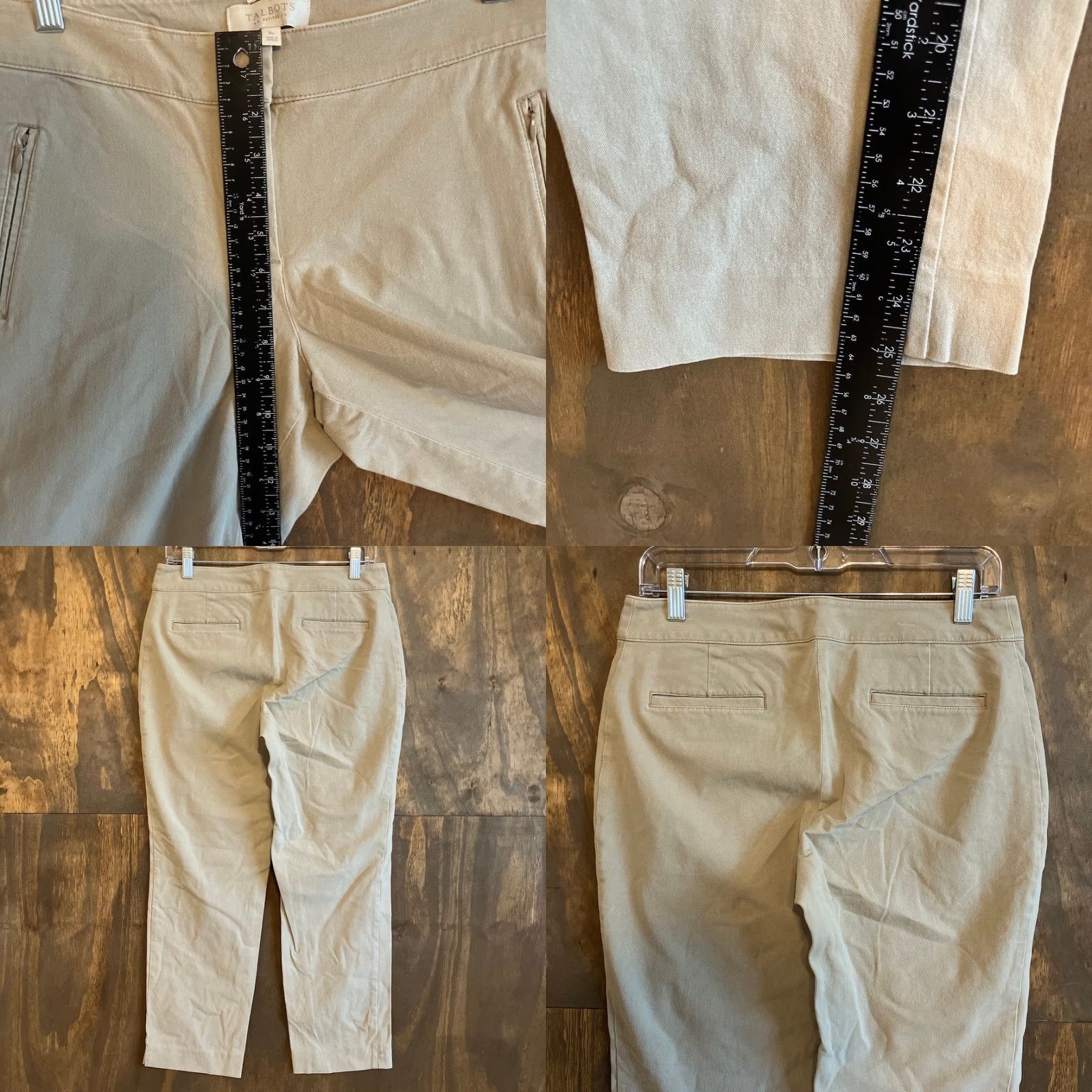 Talbots Talbots Pants Tan Curvy Petite Mid Rise Straight Ankle Stretch 8P Womens Pants 8P Tan Straight Ankle Stretch Petite Mid Rise Casual Workwear/Formal Size 30" / US 8 / IT 44 - 8 Thumbnail