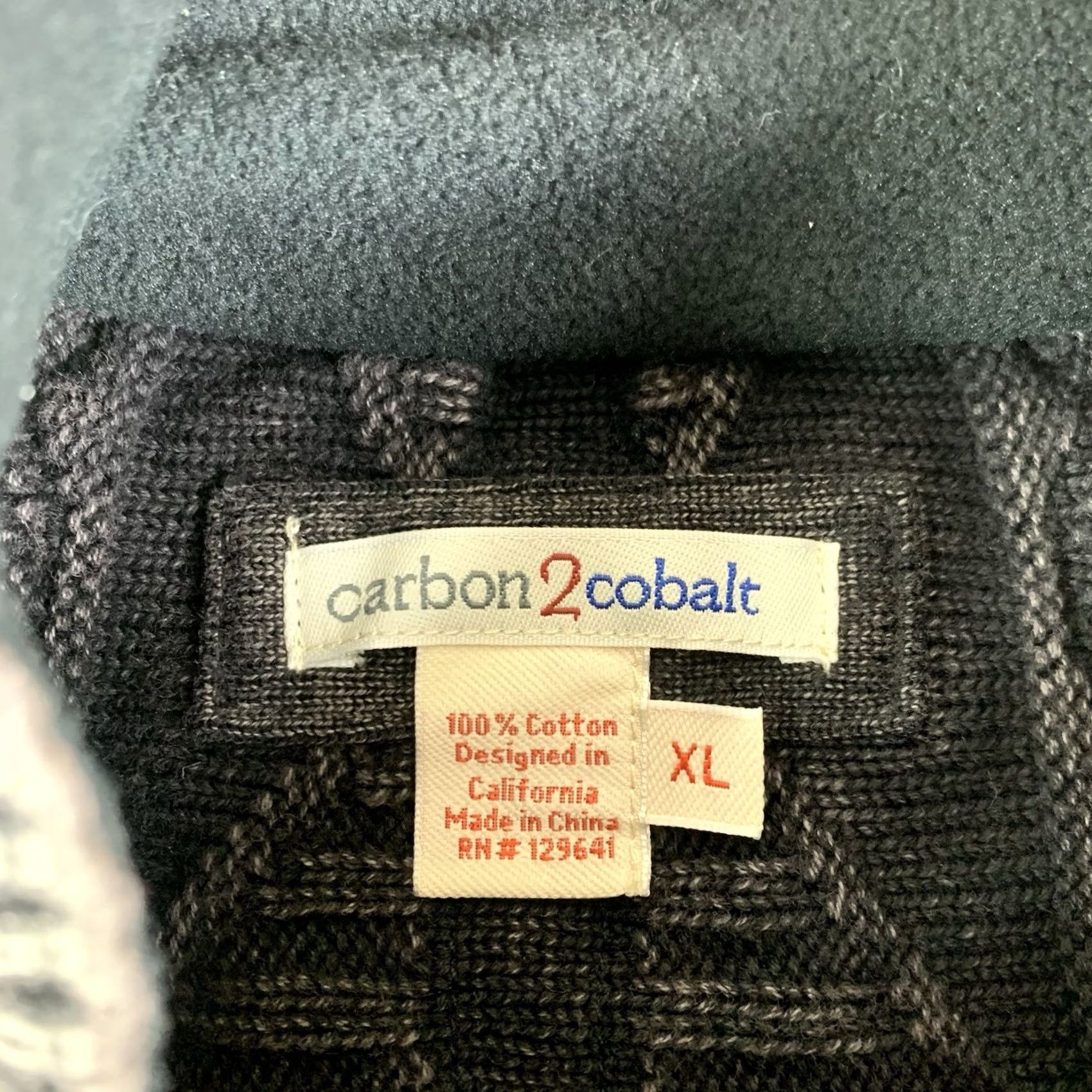 Carbon2Cobalt Carbon 2 Cobalt Mens XL Gray Cable Knit Sweater Full Zip Fisherman Jumper Knit Sweatshirt Jersey (avoid extra terms) Size US XL / EU 56 / 4 - 3 Thumbnail