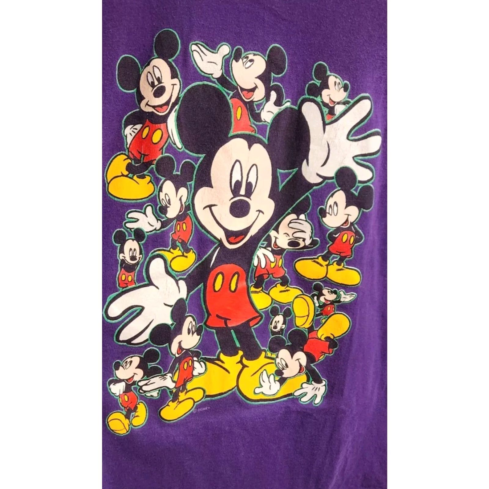 Mickey Unlimited Mickey Unlimited Moods of Mickey Mouse Poses T Shirt Adult M VTG USA 90s Disney Shirt Mens Small Purple Graphic Print 90s USA Mickey & Friends Size US M / EU 48-50 / 2 - 5 Thumbnail