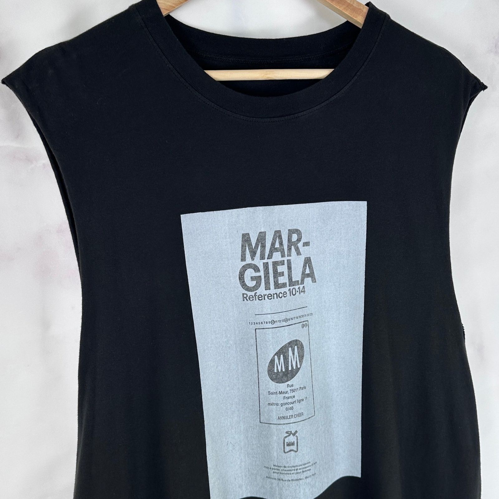 Maison Margiela Reference 10:14 Black Garment Dyed Sleeveless Tee Size US XL / EU 56 / 4 - 2 Thumbnail