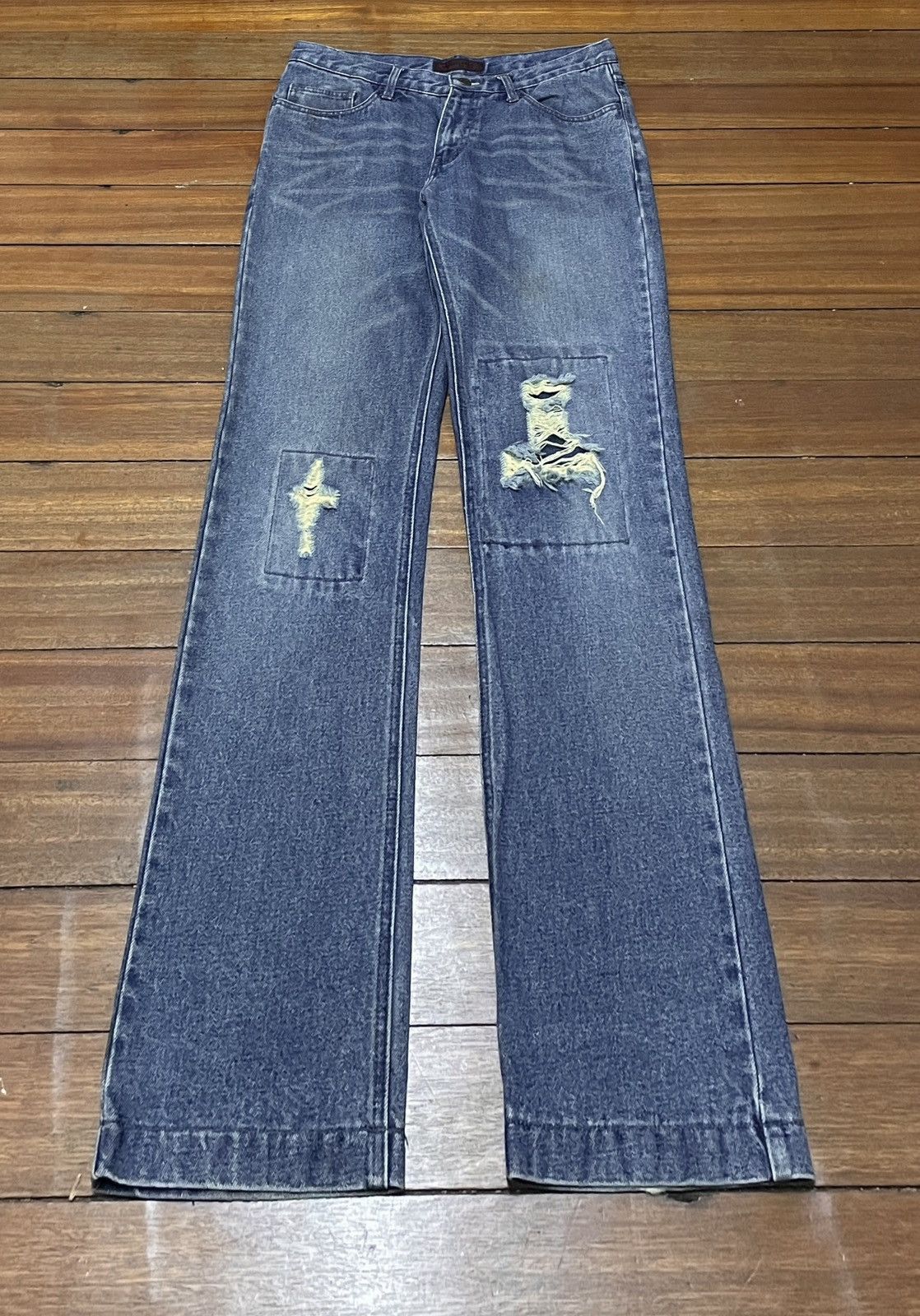 If Six Was Nine Rare Design Vintage Japanese Brand Big Holiday Jeans 1990s Size US 31 - 1 Thumbnail