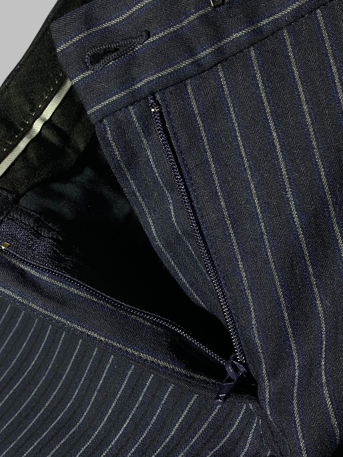 Armani Vintage Armani Jeans Wool Striped Suit Balzer + Pants Womens Size M / US 6-8 / IT 42-44 - 19 Thumbnail