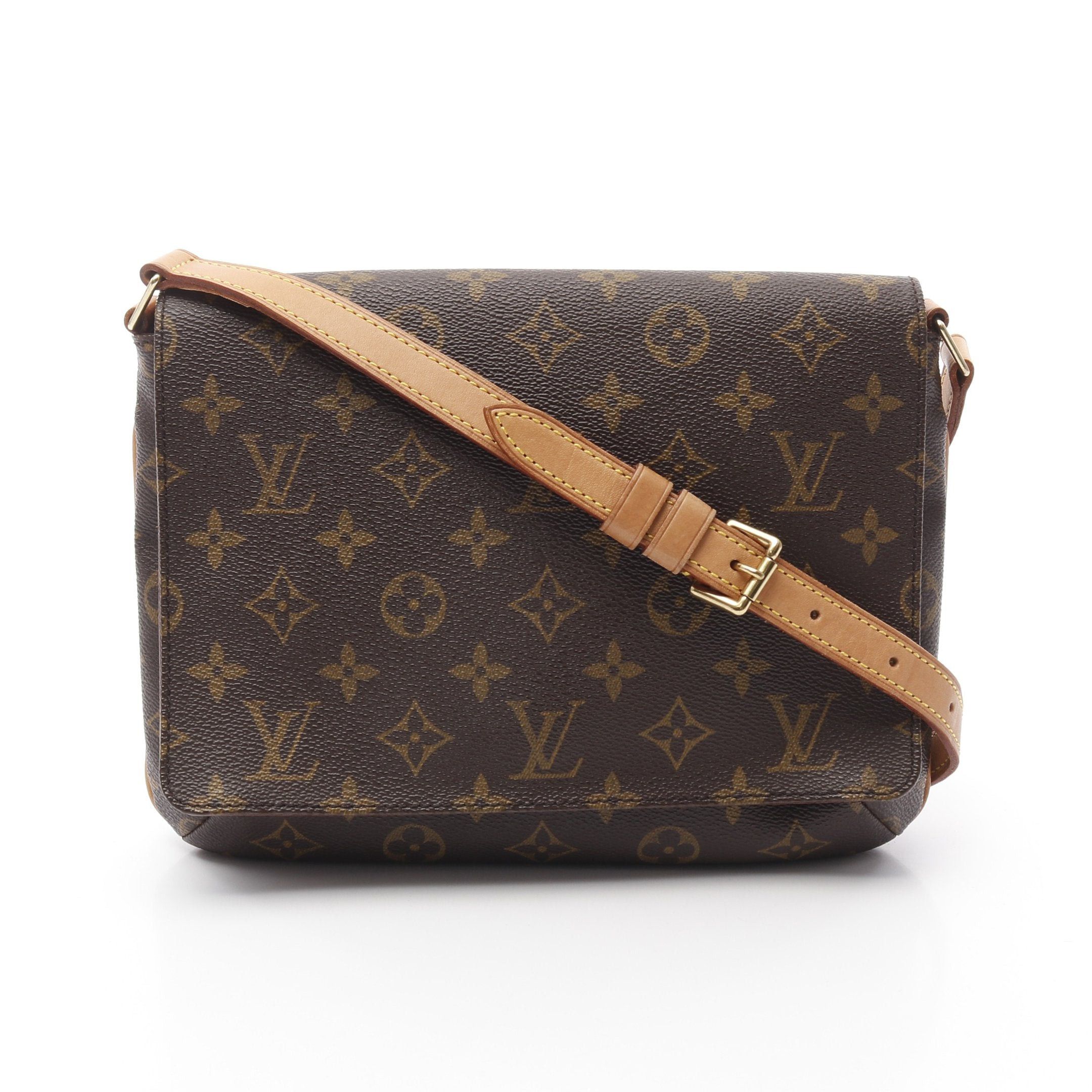 Louis Vuitton Louis Vuitton Musette Tango Short Strap Monogram Shoulder Bag Leather Brown Size ONE SIZE - 1 Thumbnail