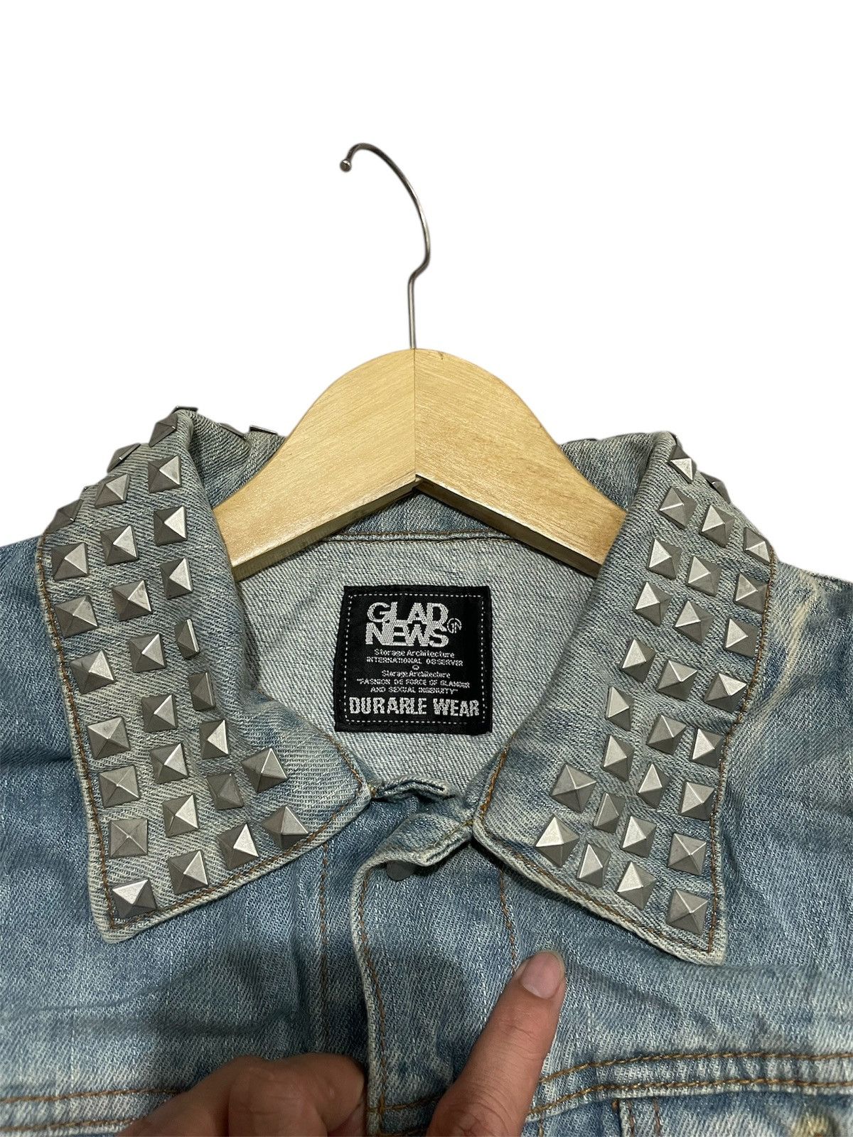 Japanese Brand GLAD NEWS DENIM JACKET Crazy skull Size US S / EU 44-46 / 1 - 7 Thumbnail