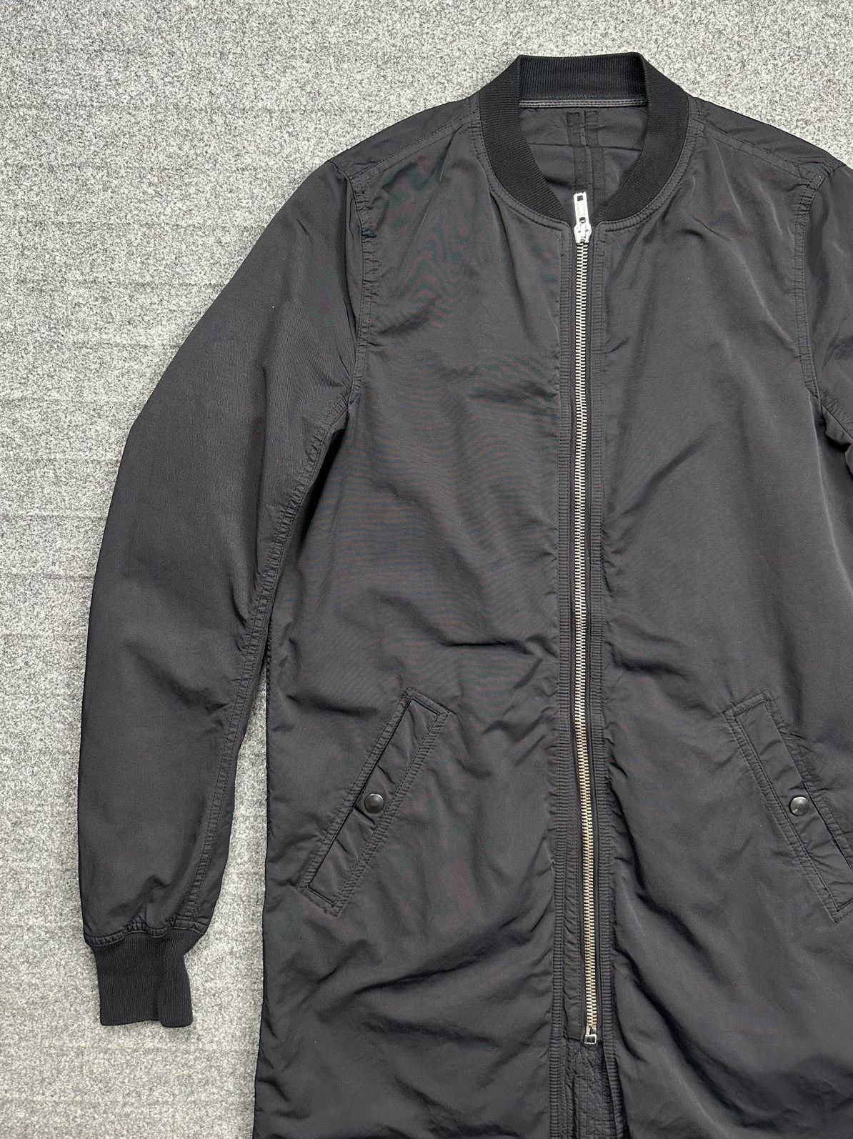 Rick Owens Drkshdw Rick Owens DRKSHDW - S/S16 Flight Trench MA-1 Bomber Jacket Size US XS / EU 42 / 0 - 2 Thumbnail