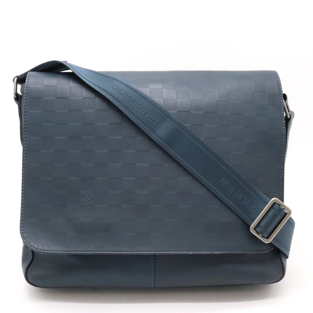 Louis Vuitton Louis Vuitton Louis Vuitton Damier Infini District MM Shoulder Bag N41283 Leather Crossbody Bag N41283 in Very Good Condition Size ONE SIZE - 1 Thumbnail
