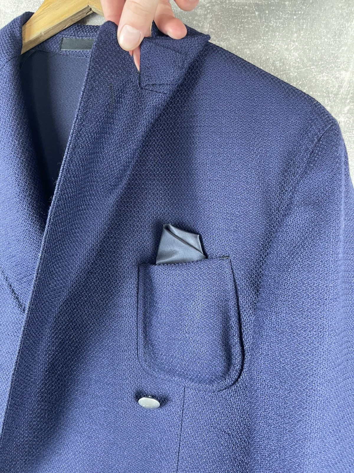 Boggi Boggi Milano Double Breasted Wool Blend Blazer Navy Size 52 Size US L / EU 52-54 / 3 - 5 Thumbnail