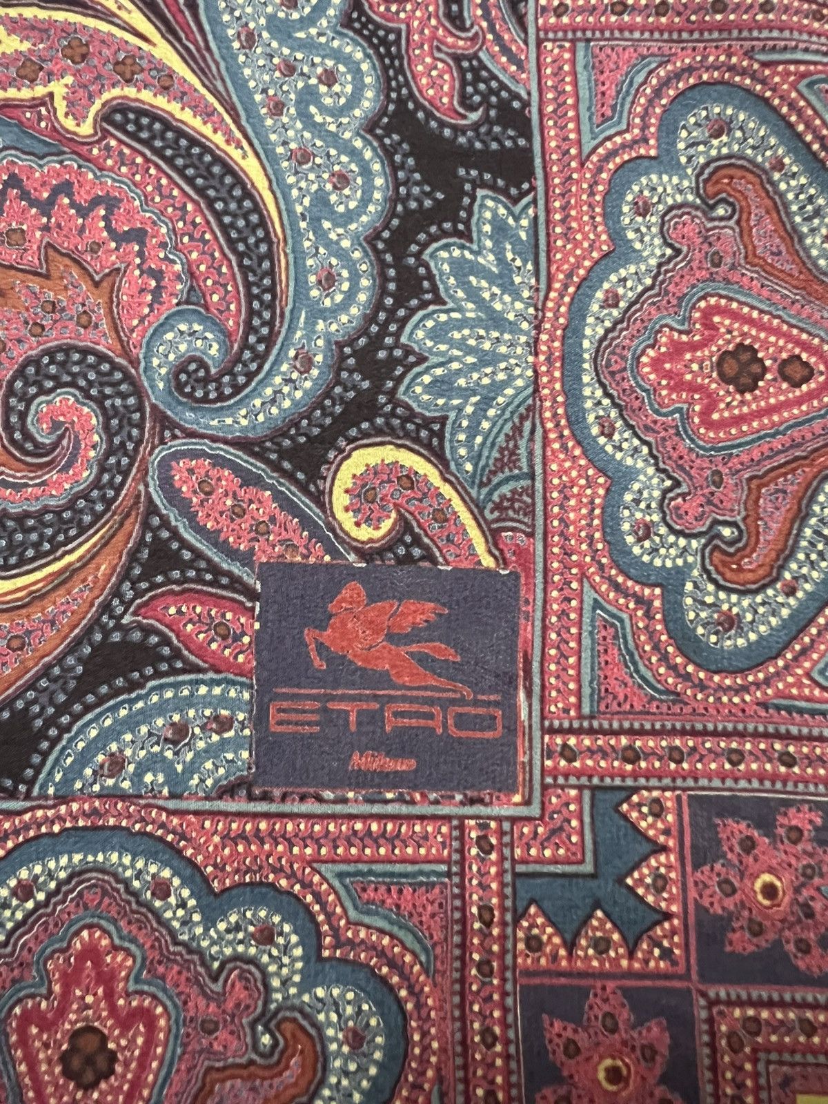 Etro Etro Silk Paisley Printed Square Shaped Sheer Scarf Size ONE SIZE - 8 Thumbnail