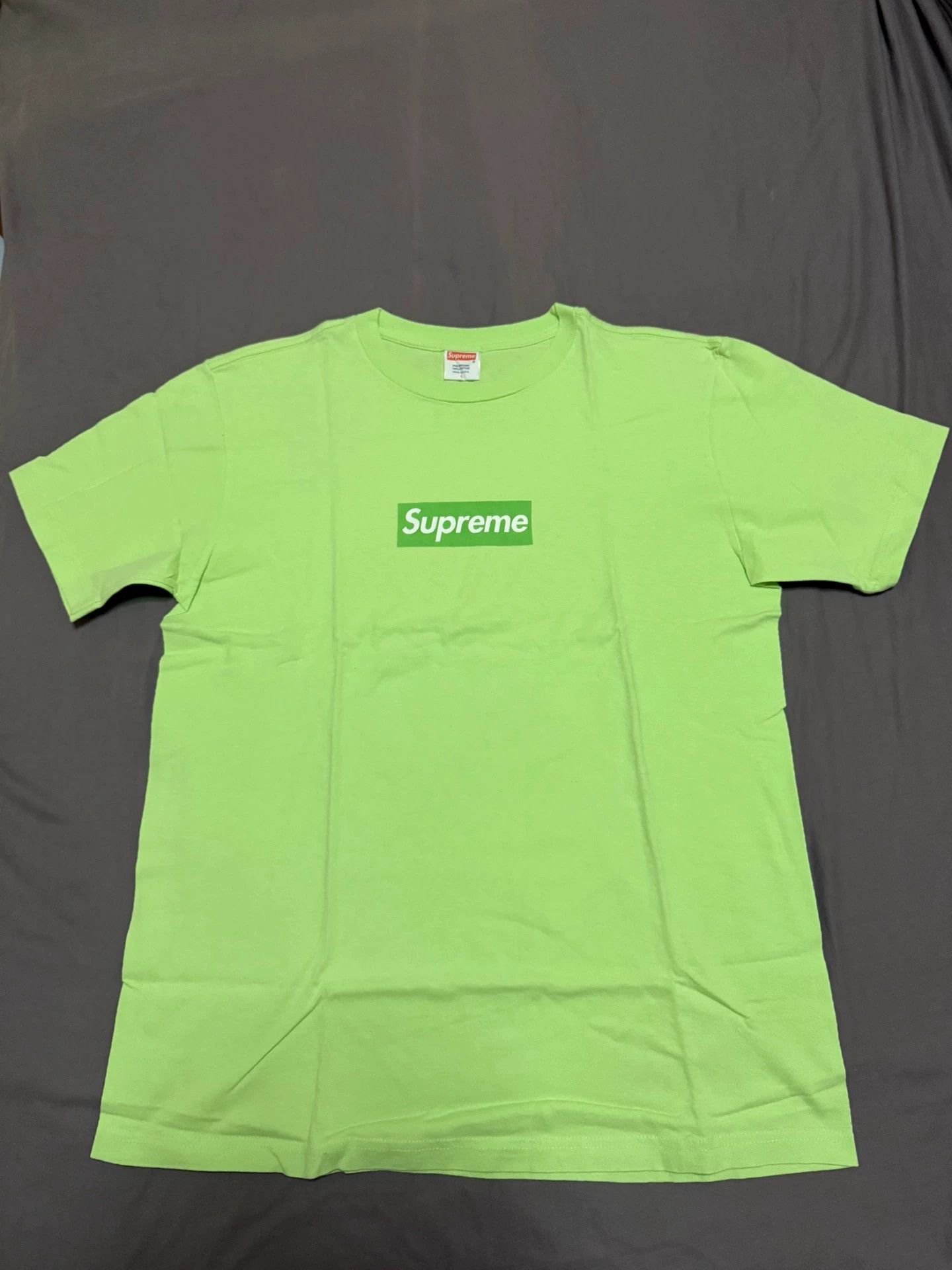Supreme Supreme Box Logo Tee Matcha L SS Vintage Mint Size US L / EU 52-54 / 3 - 1 Thumbnail