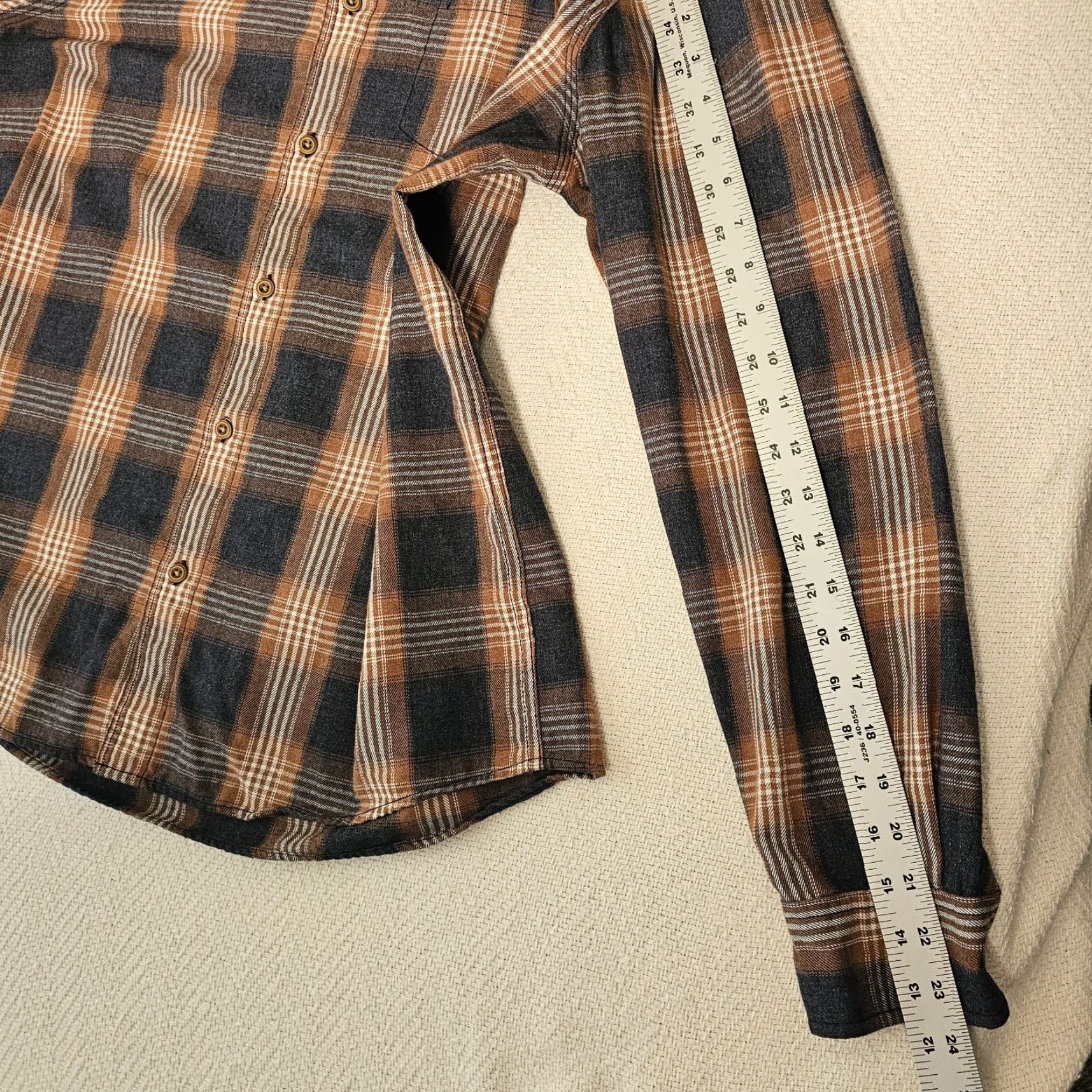 Vintage Solaris Mens M Flannel Shirt Button Down Brown Plaid Long Sleeve Cotton Size US M / EU 48-50 / 2 - 6 Thumbnail