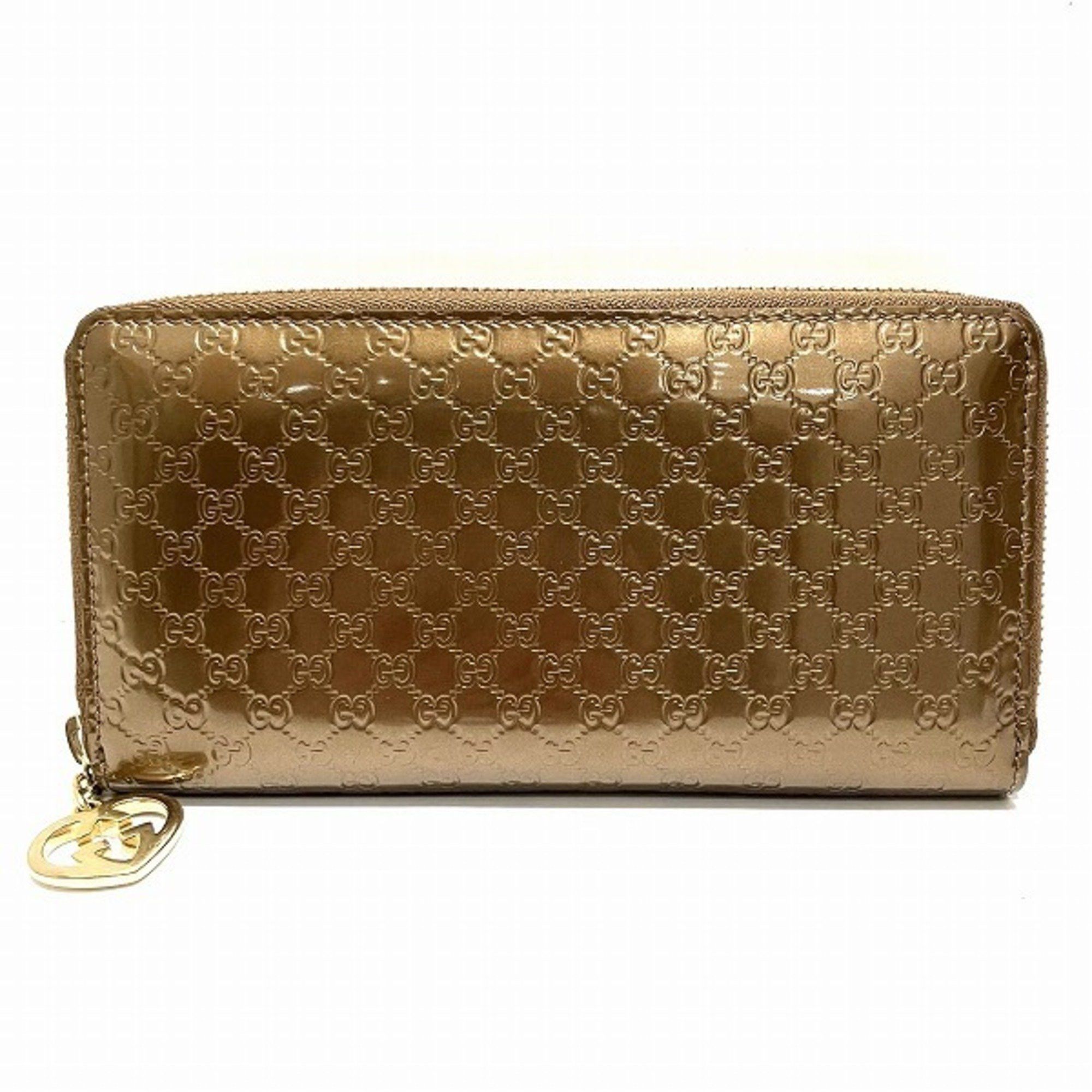image of Gucci Guccisima Round Zipper 308005 Long Wallet Men's Women's in Brown
