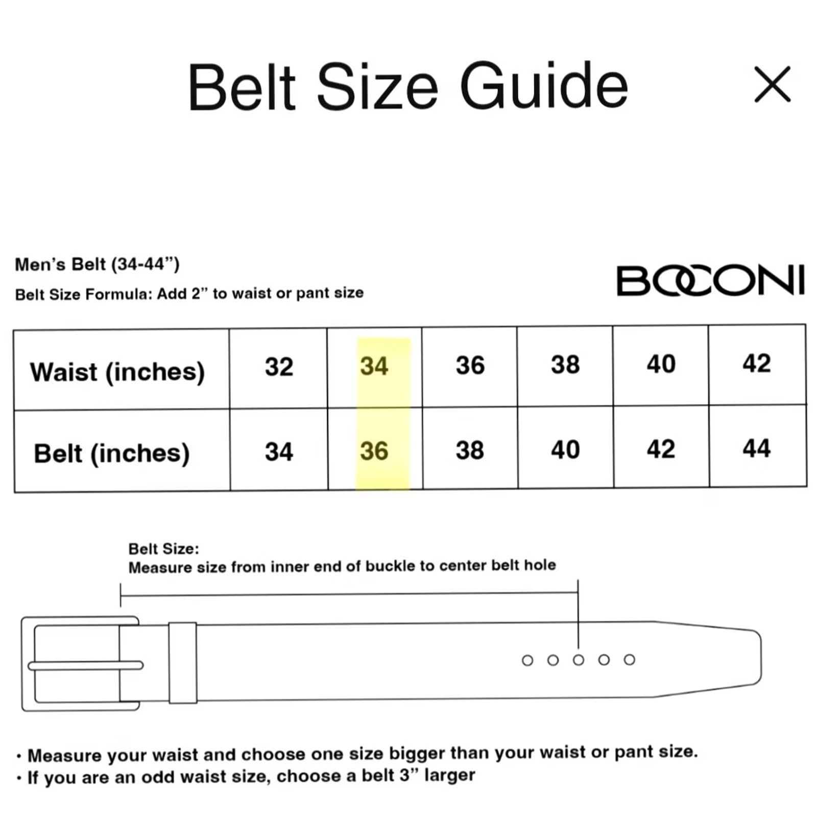 Doublet BOCONI Douglas Italian Leather Dress Belt Cognac Double Keepers Men Size 36 Size 36 - 8 Thumbnail
