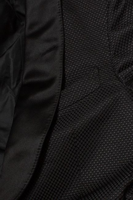Tom Ford Tom Ford, Black Shelton perforated tuxedo jacket Size 52R - 7 Thumbnail