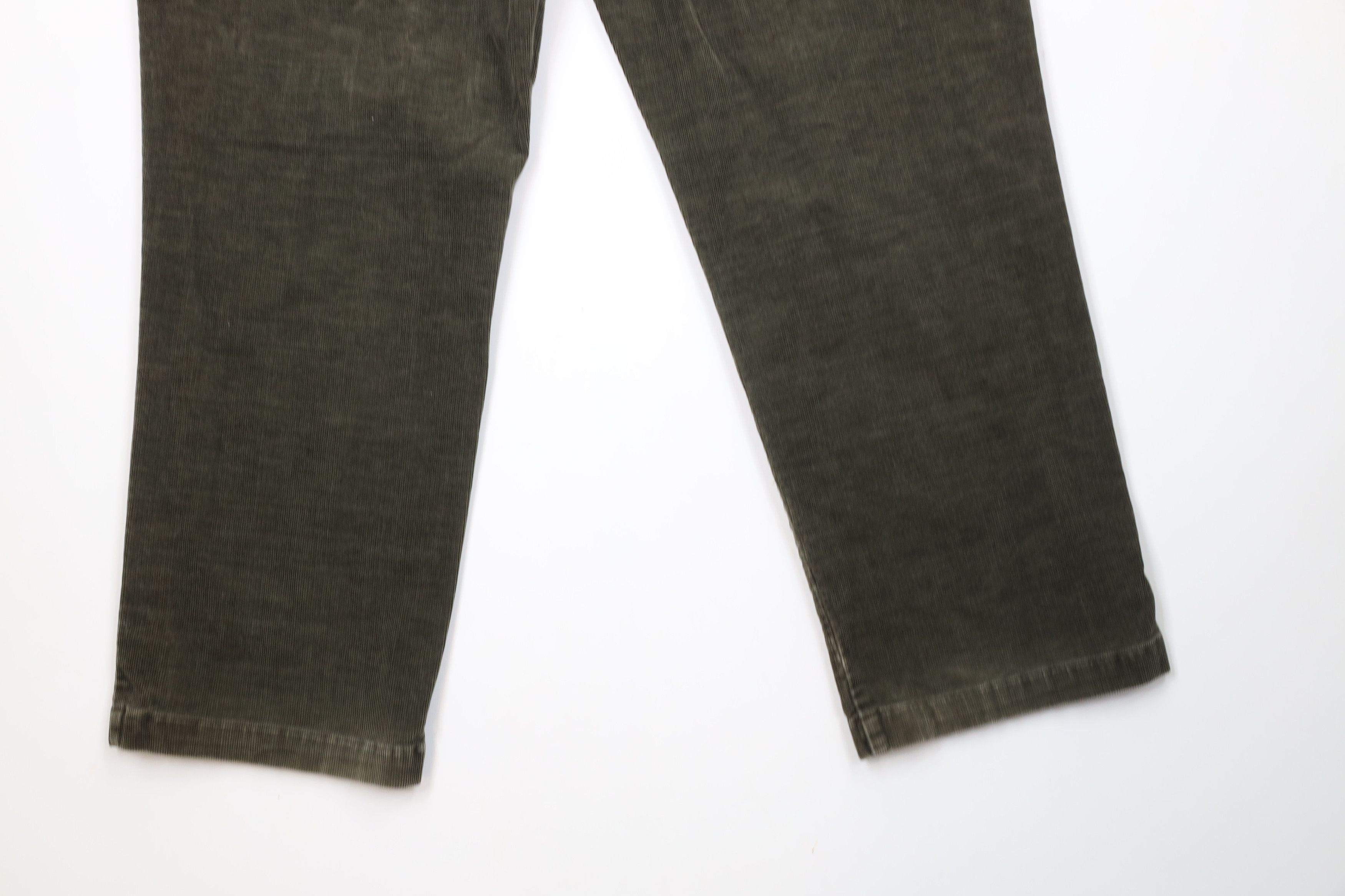Vintage Vintage 90s Streetwear Wide Leg Corduroy Chino Pants Green Size US 40 / EU 56 - 15 Thumbnail