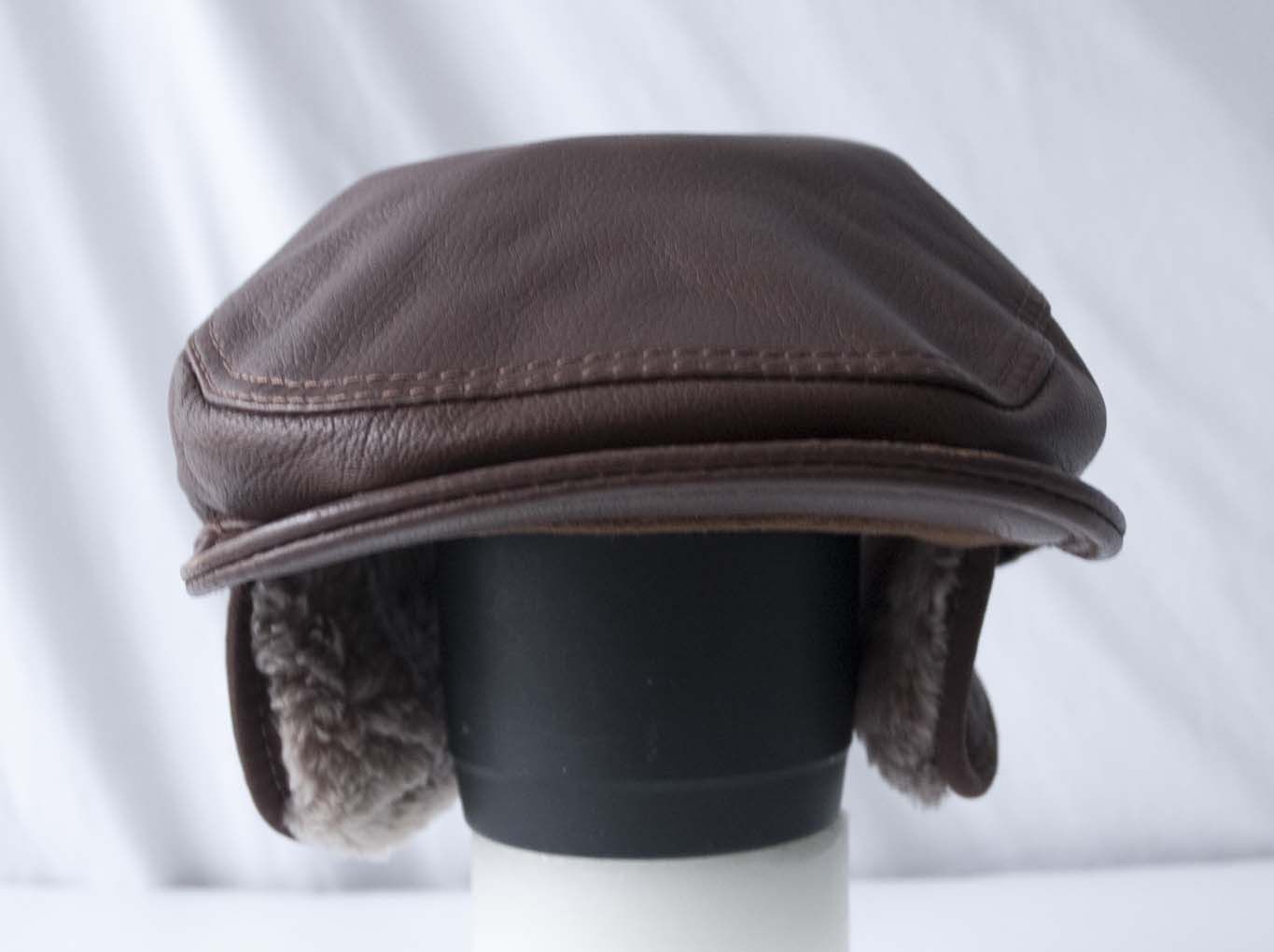 Other Ricardo BH Cabby Hat Ear Flap 100% Sheepskin Size S/M Size ONE SIZE - 2 Thumbnail