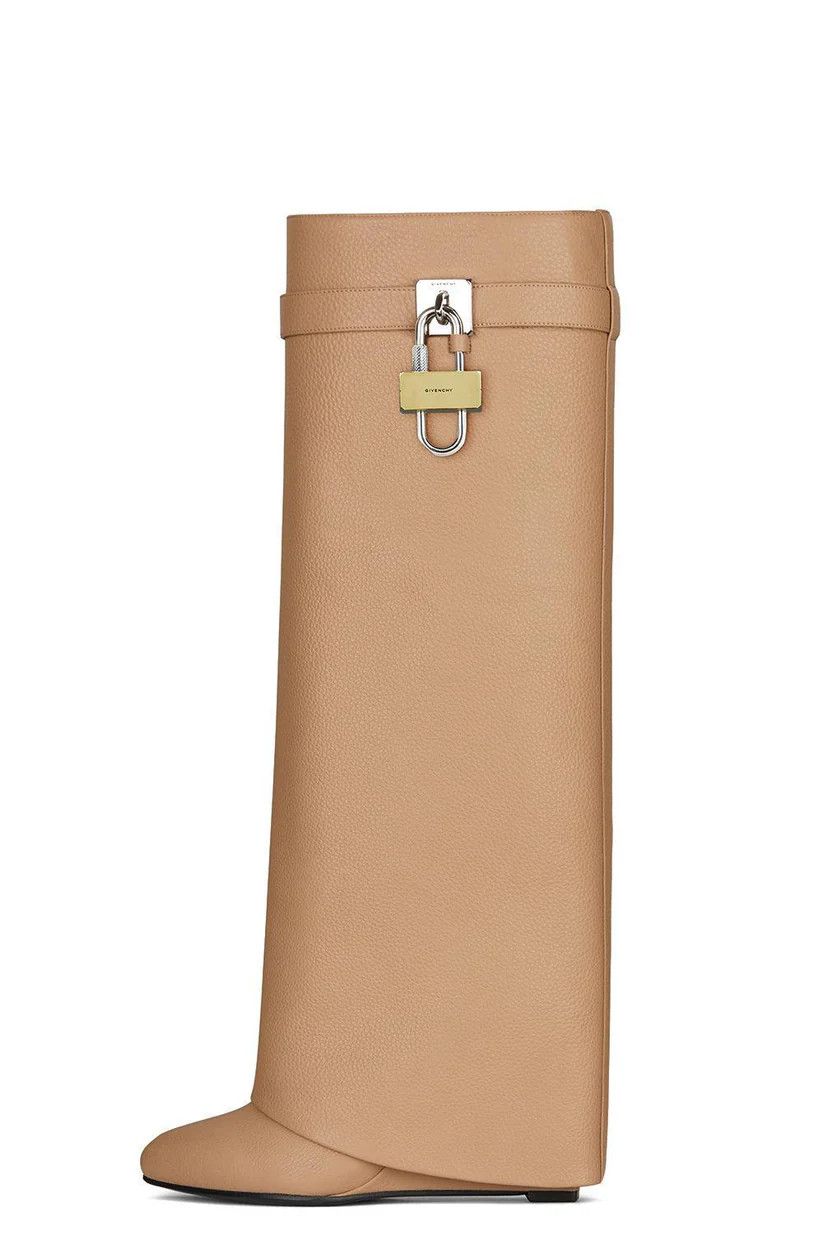 Givenchy o1srvl11e0126 Shark Locks Boots in Beige Size US 7.5 / IT 37.5 - 4 Thumbnail