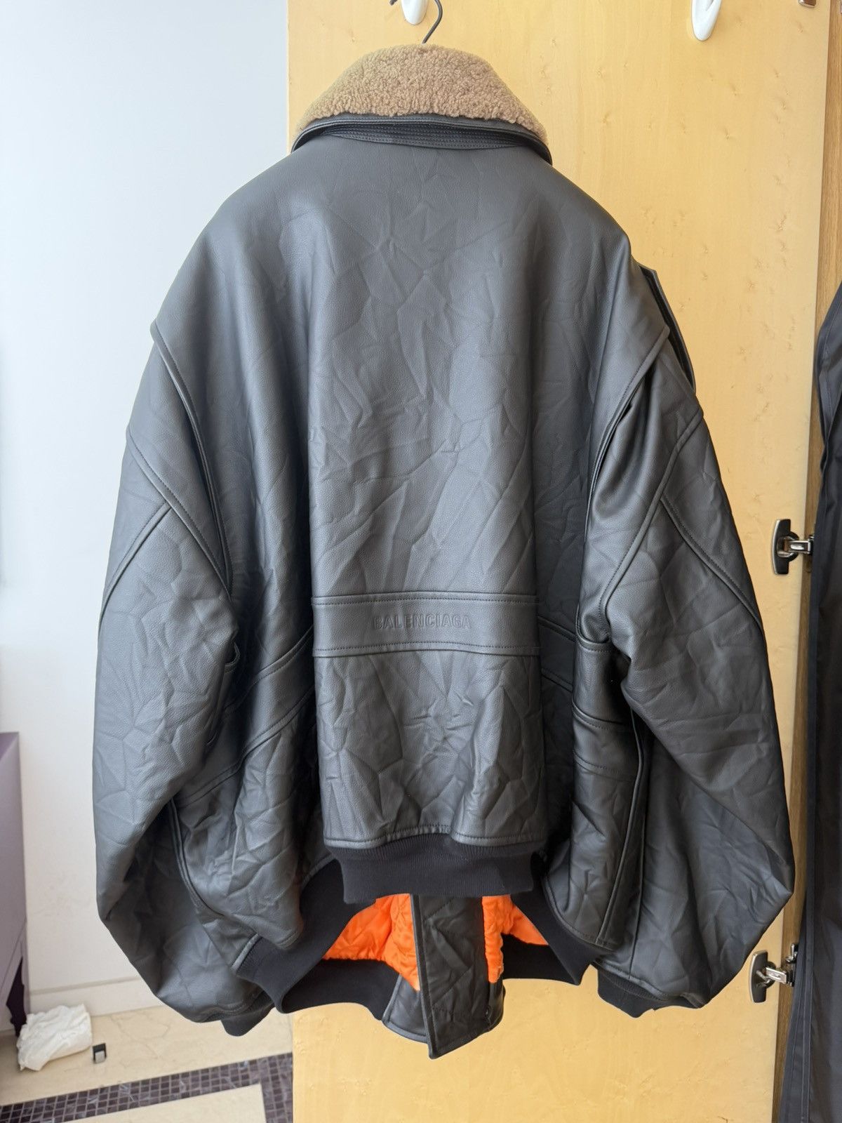 Balenciaga Summer 2022 Cactus Leather Bomber Size US M / EU 48-50 / 2 - 2 Thumbnail