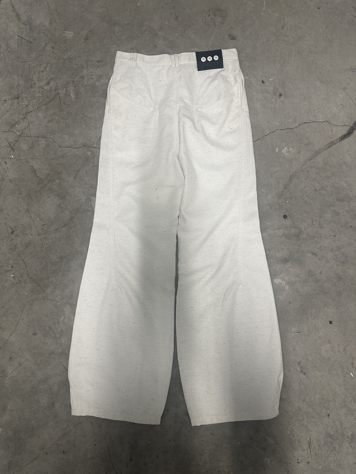 NAMESAKE Namesake Wide Leg Pants Natural (Size M) Size US 32 / EU 48 - 3 Thumbnail