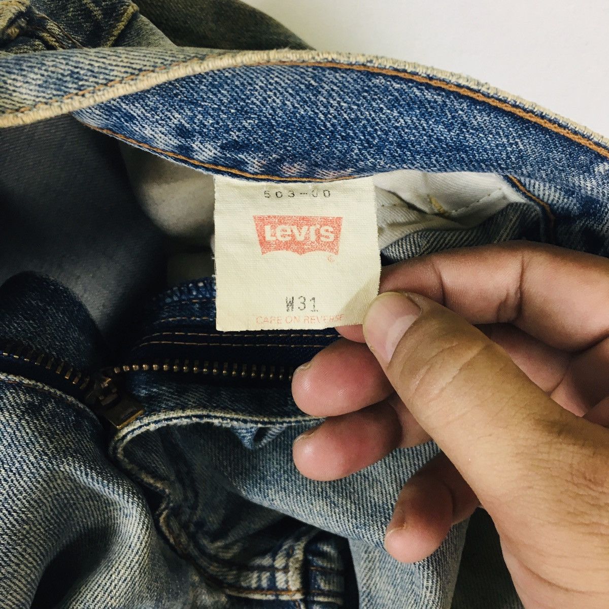 Levi's Vintage 90s Levi’s 503 Distress Japan Size US 31 - 11 Thumbnail