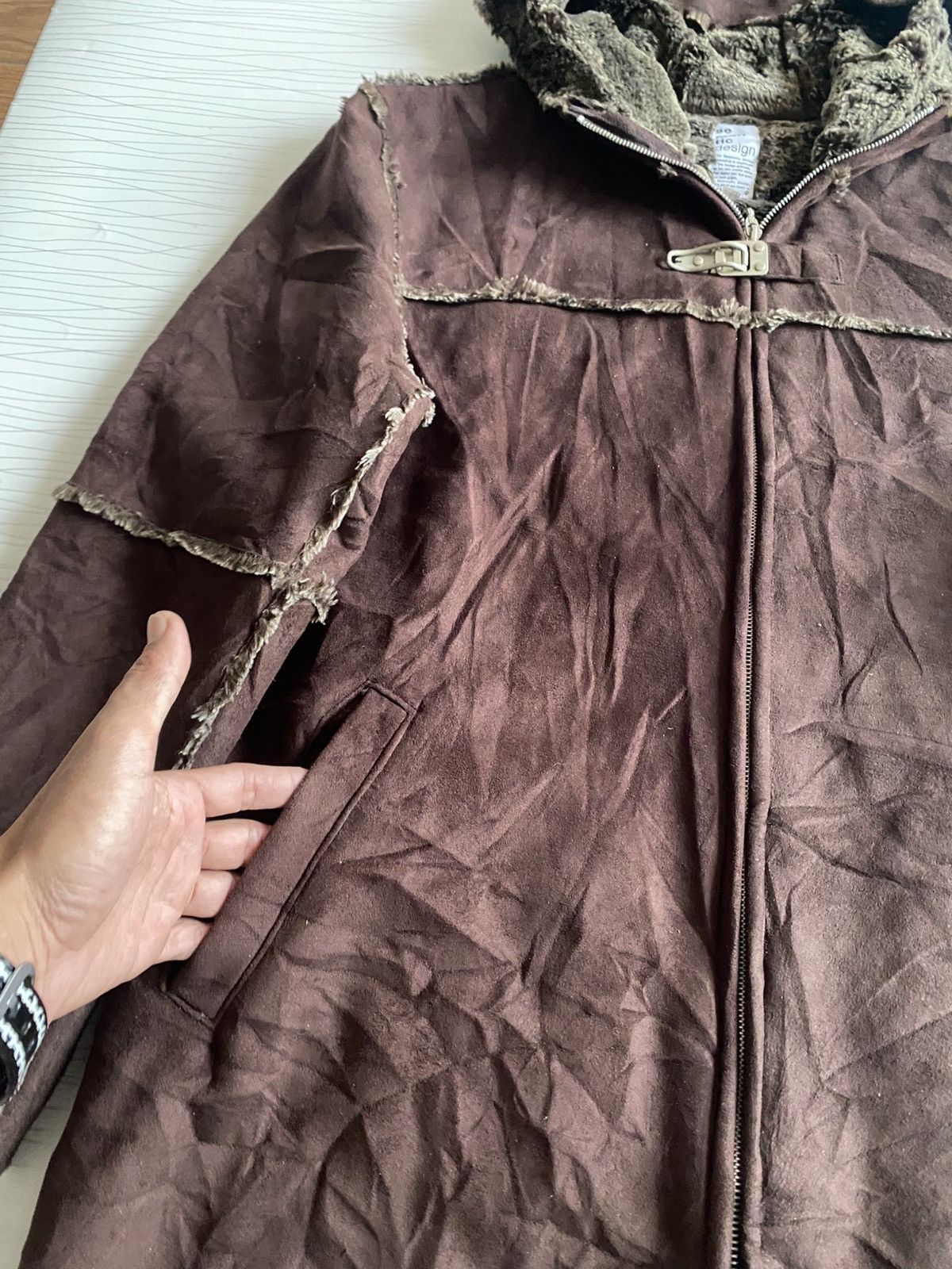 14th Addiction Japanese~ Semantic Design Leather Suede Coat Jacket Size US L / EU 52-54 / 3 - 15 Thumbnail