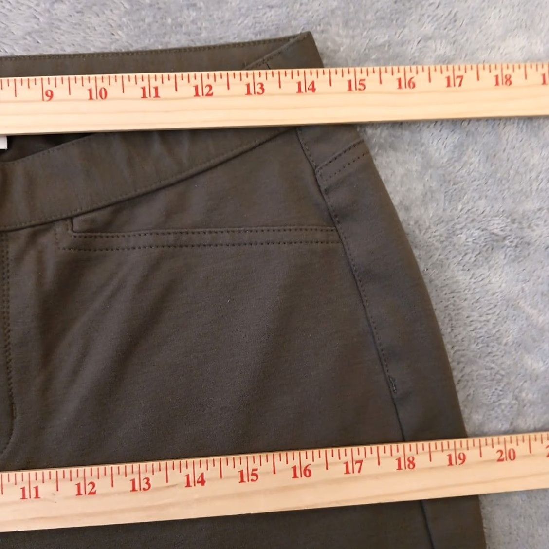 J. Jill J.Jill Ponte Ankle Pants Womens Petites PS Green Slim Leg Pull On Stretch Straight Size 28" / US 6 / IT 42 - 3 Thumbnail