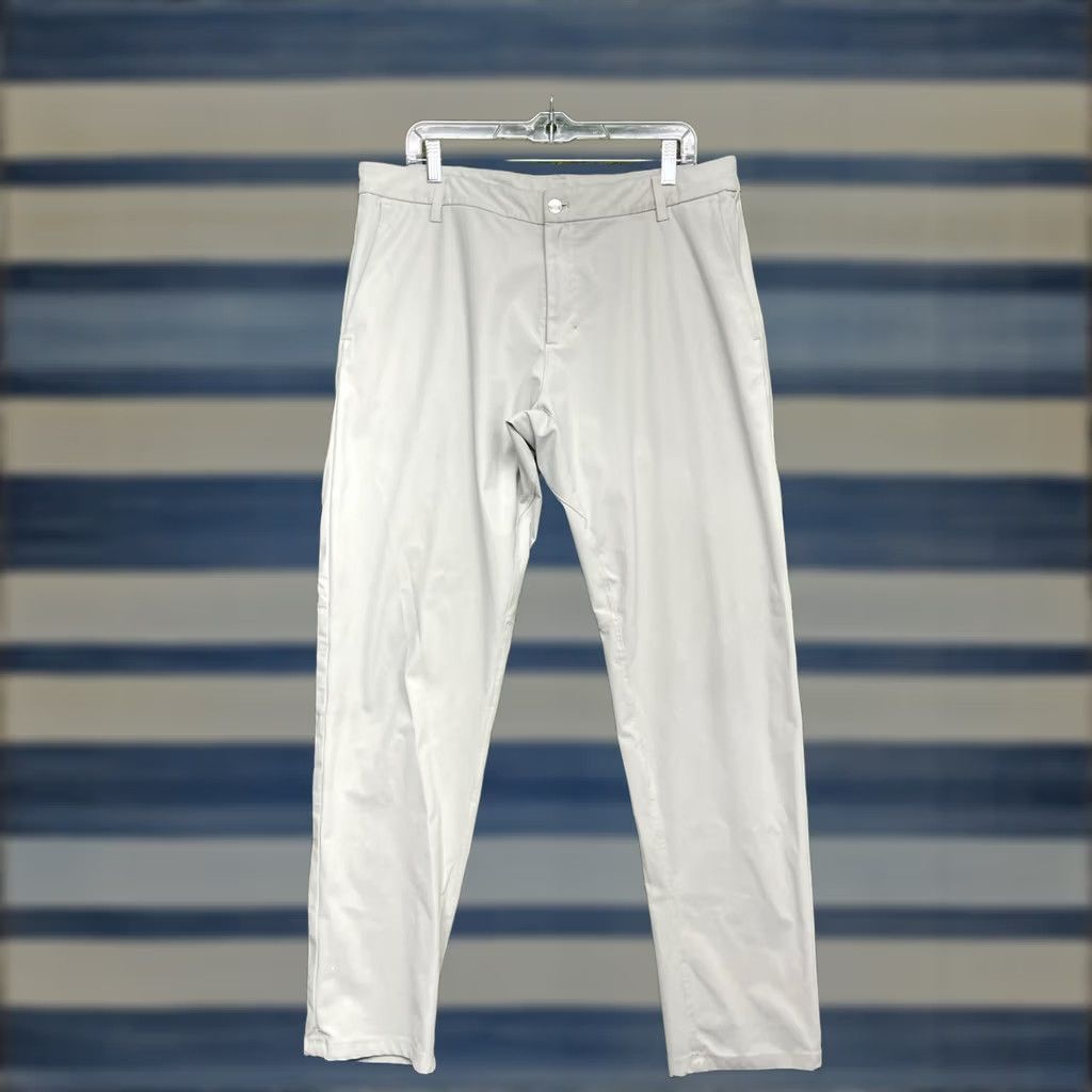 Lululemon Lululemon Commission Pant Slim Warpstreme Mens 36 Khaki Tan Chino Straight 5-Pocket Logo Size US 36 / EU 52 - 1 Thumbnail