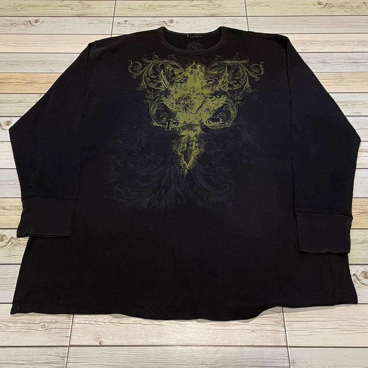 3Xl Wings Cross Thermal Longsleeve Y2K Affliction Style