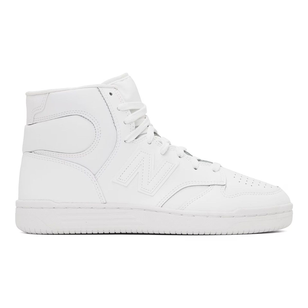 New Balance New Balance 480 White High Top Basketball Sneakers Size US 11.5 / EU 44-45 - 1 Thumbnail