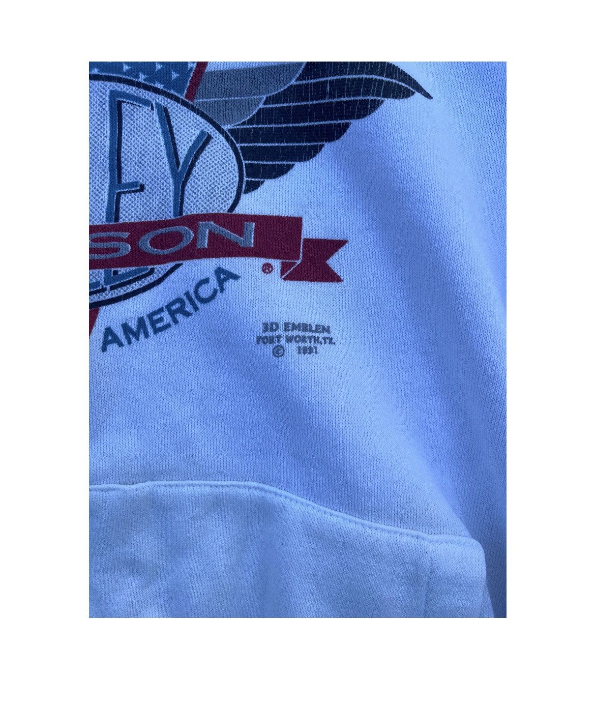 Harley Davidson × Vintage Vintage harley davidson 3d emblem hoodie Size US M / EU 48-50 / 2 - 2 Thumbnail