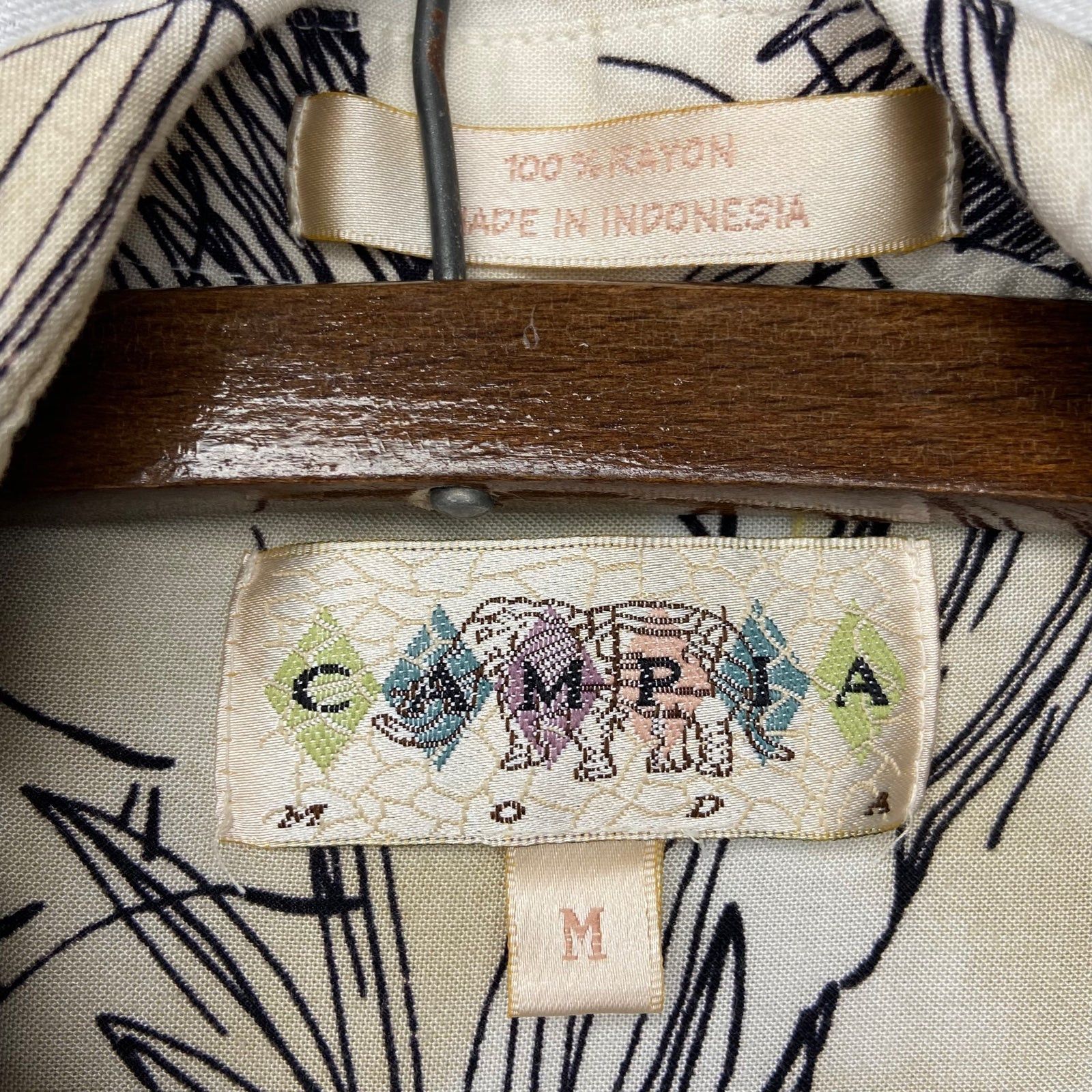 Campia Moda Vintage Campia Moda Banana Leaf Hawaiian Shirt Size US M / EU 48-50 / 2 - 3 Thumbnail