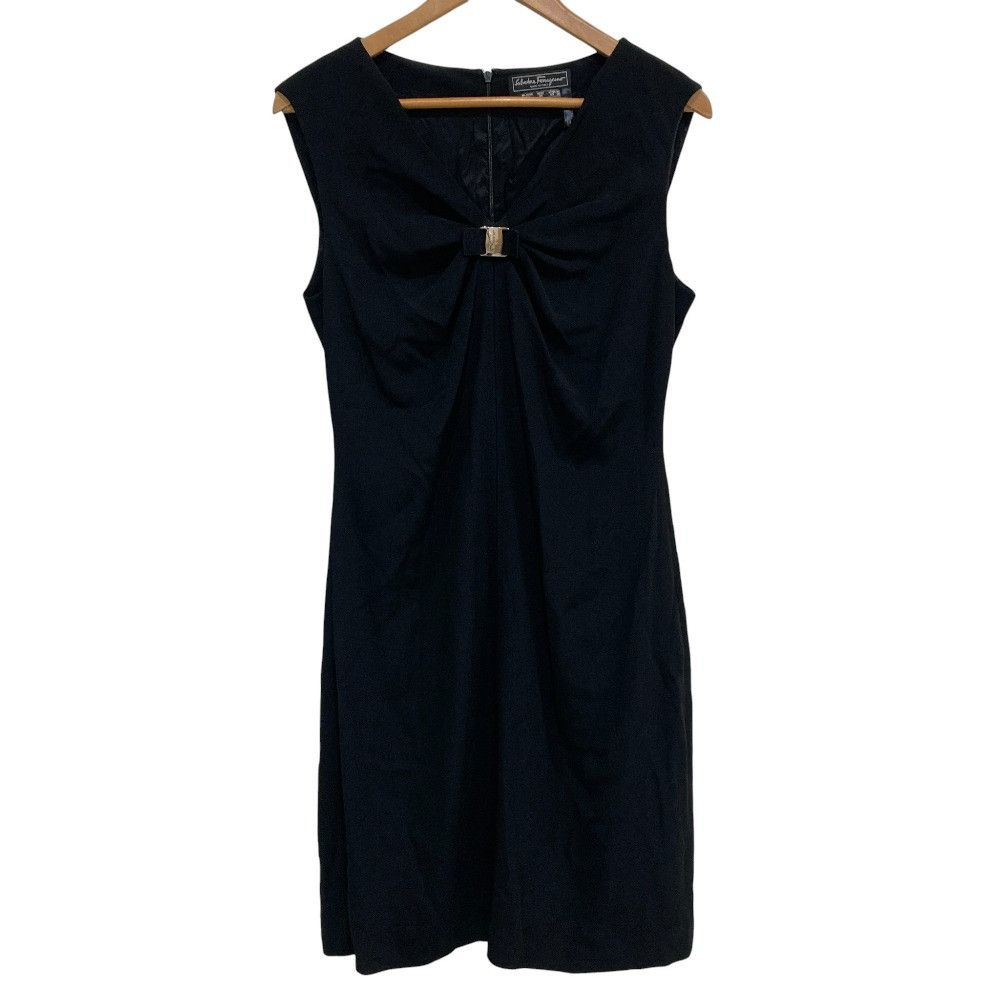 Salvatore Ferragamo Salvatore Ferragamo Salvatore Ferragamo Vara Ribbon Sleeveless Dress Textile Dresses DUTY FREE for USA Size ONE SIZE - 1 Thumbnail