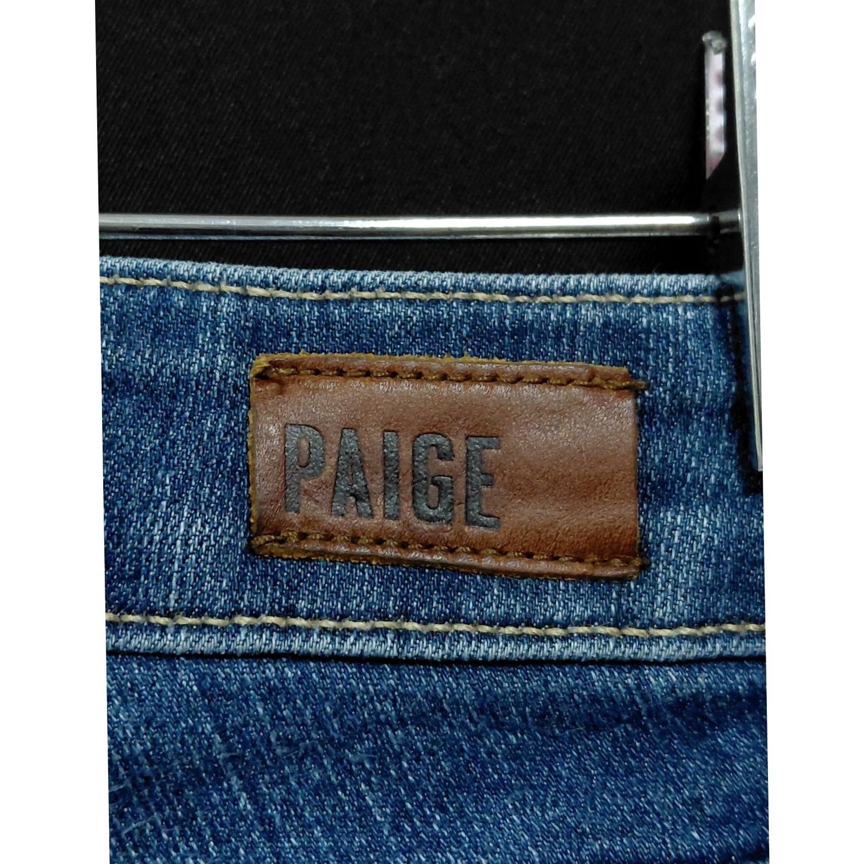 Paige Paige Verdugo Ankle Jeans Blue Solid Denim Slim Women Size 24 Size 42" / US 20 - 4 Thumbnail