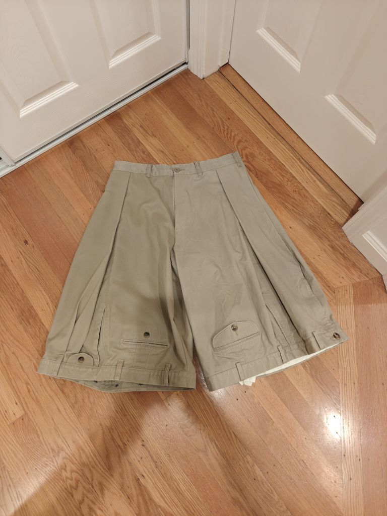 Hodakova ssense exclusive upside down wide shorts