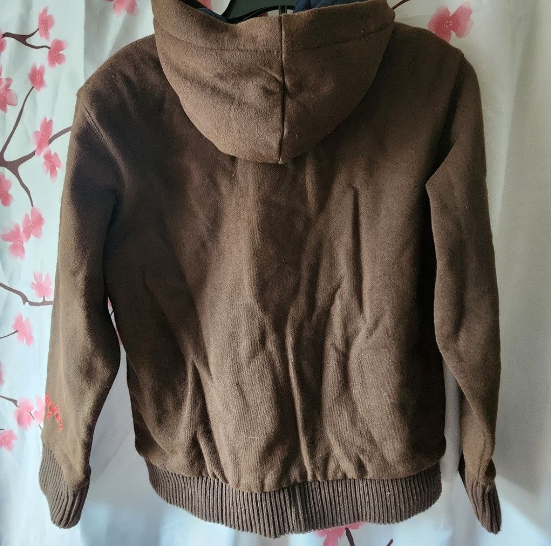Gap GAP Boy's Brown Est MCM LXIX Quilted Lined Hoodie XL (12) Size US XXS / EU 40 - 2 Thumbnail