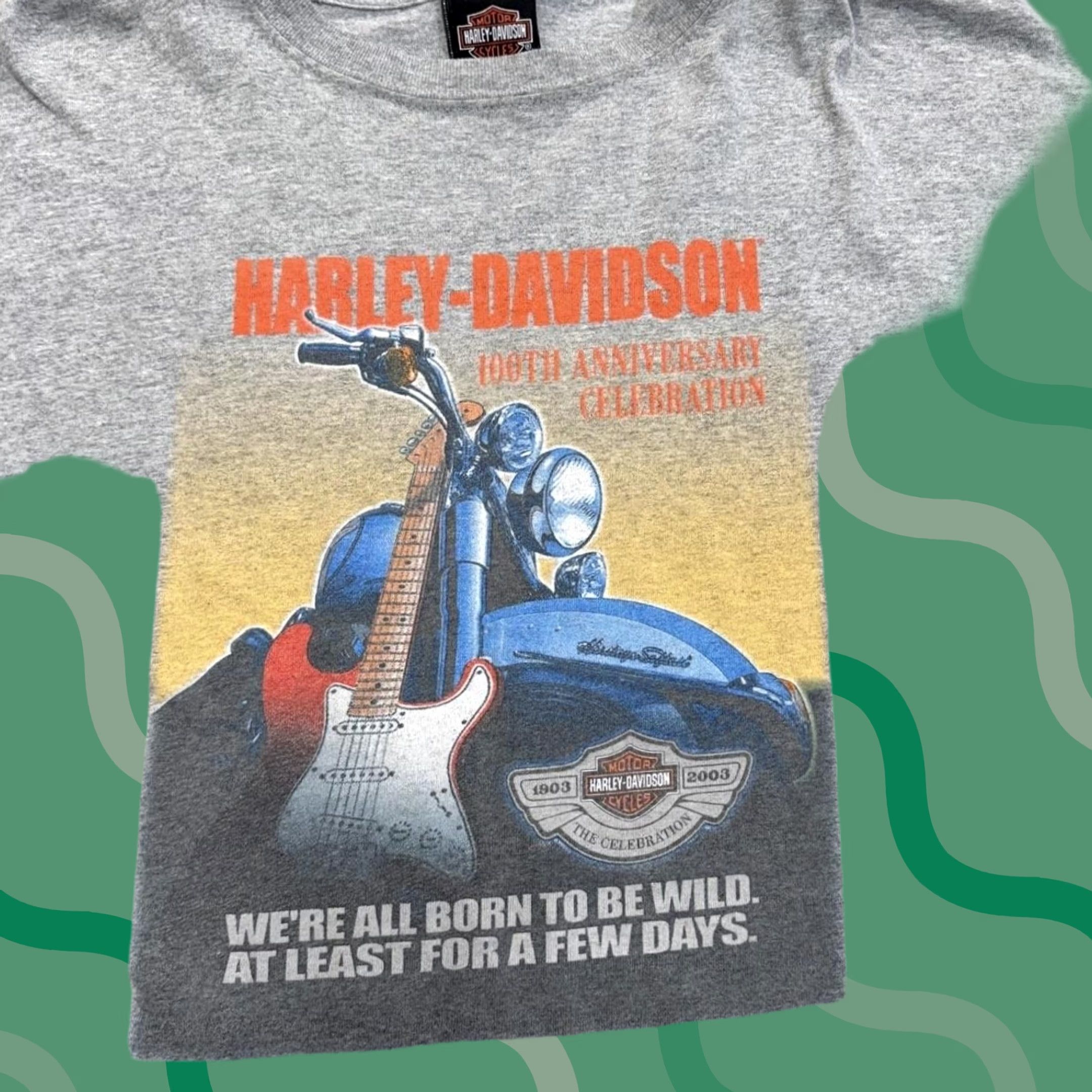 Harley Davidson Vintage Harley-Davidson Shirt Mens XL 100th Anniversary The Party 2003 Gray Size US XL / EU 56 / 4 - 1 Thumbnail