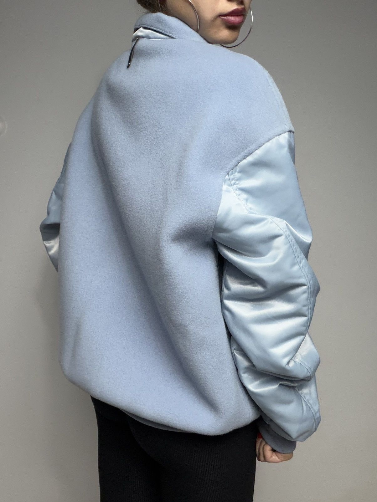 Mackage Mackage Monreal Wool Cashmere Bomber Baby Blue Women’s Size S / US 4 / IT 40 - 13 Thumbnail