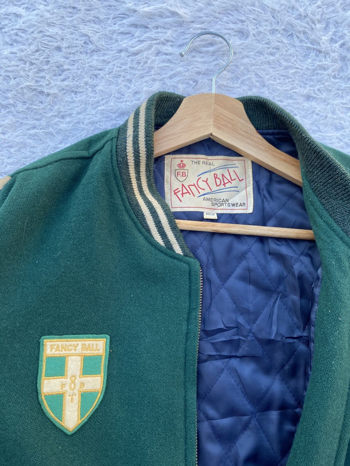 Vintage Vtg The Real Fancy Ball American Sportwear Varsity Jacket Size US L / EU 52-54 / 3 - 5 Thumbnail
