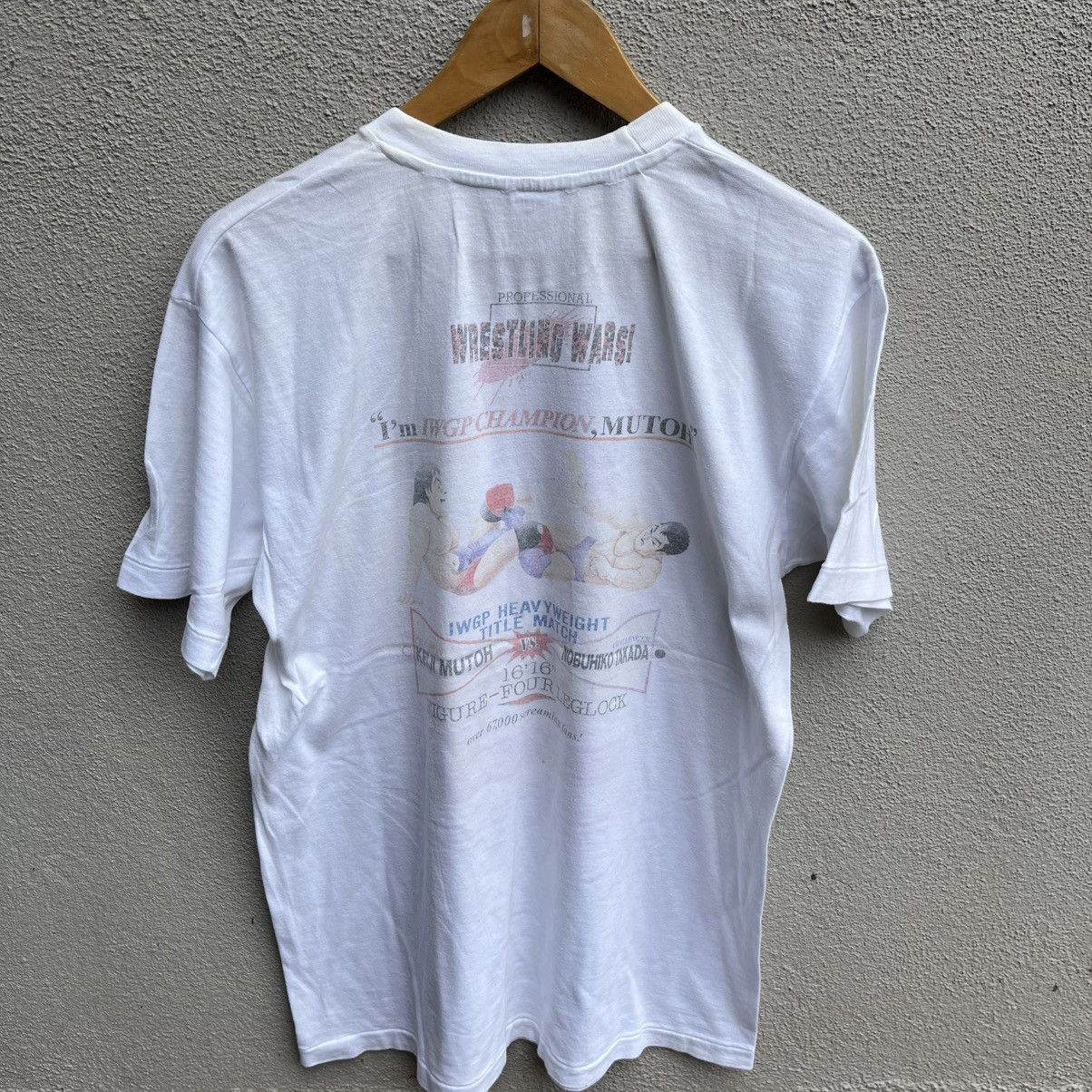 WWF Vintage 90s JAPAN PRO Wrestling Keiji Mutoh tee Size US L / EU 52-54 / 3 - 3 Thumbnail