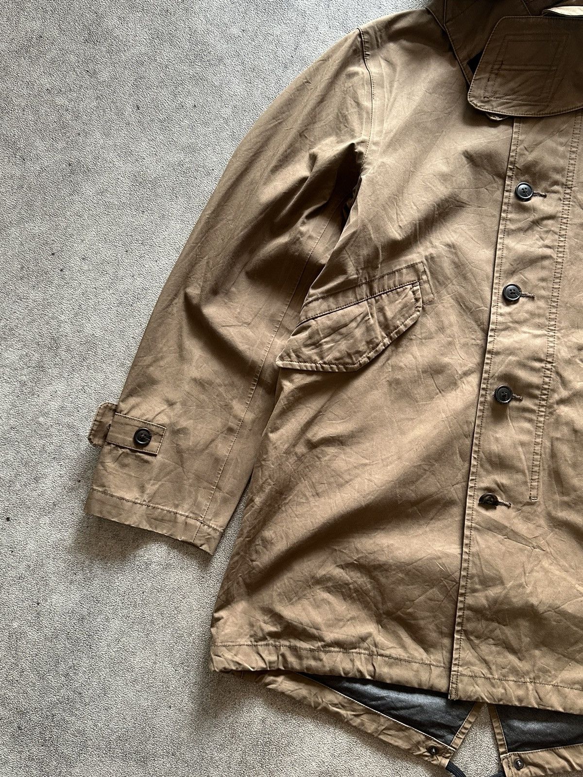 Jil Sander Jil Sander x Uniqlo Brown Fishtail Parka Size US M / EU 48-50 / 2 - 2 Thumbnail